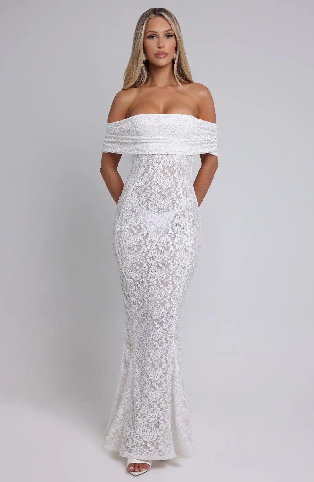 Stephanie Maxi Dress - Ivory - Image 5