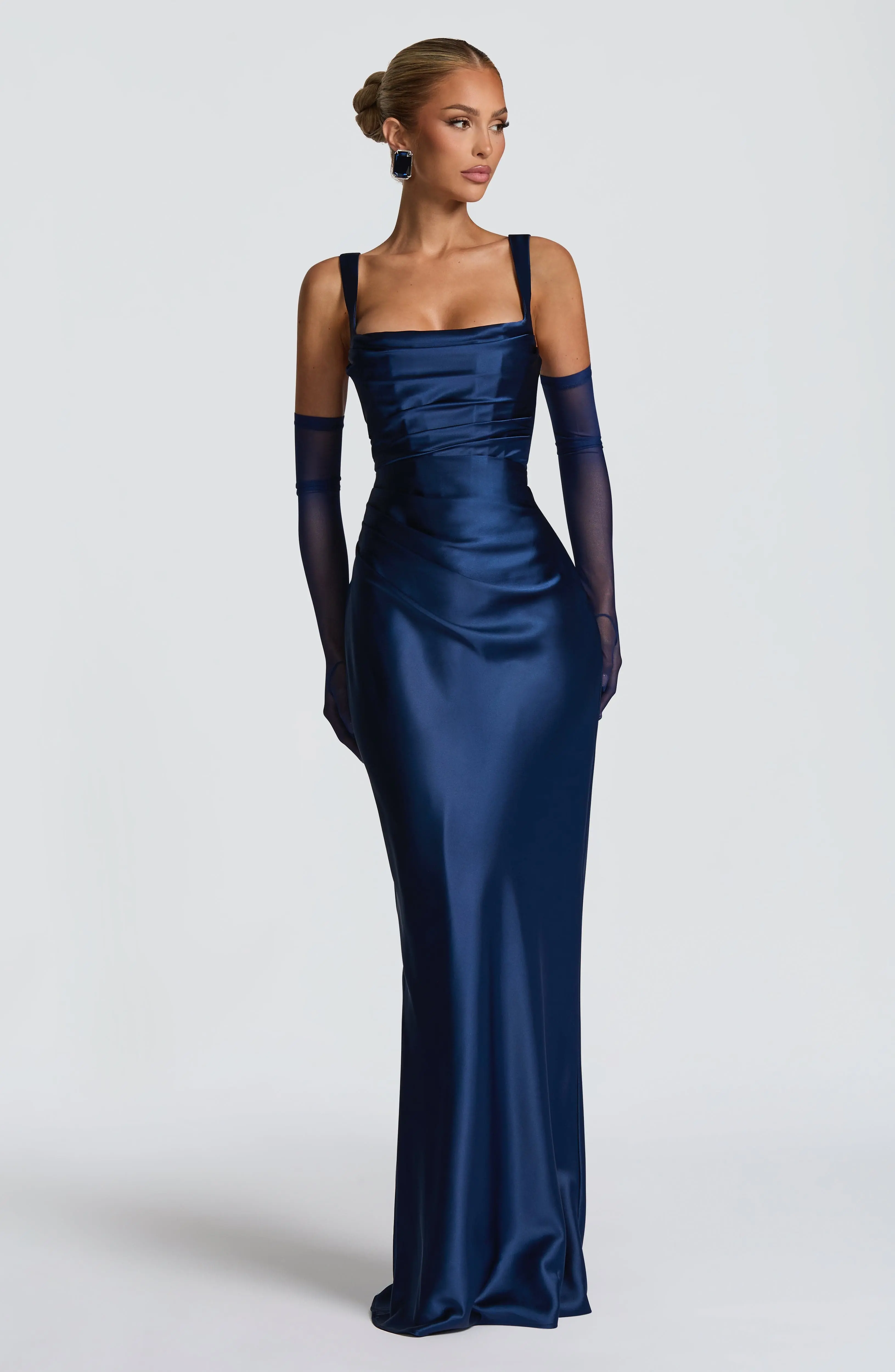 Calanthe Maxi Dress - Navy - Image 6