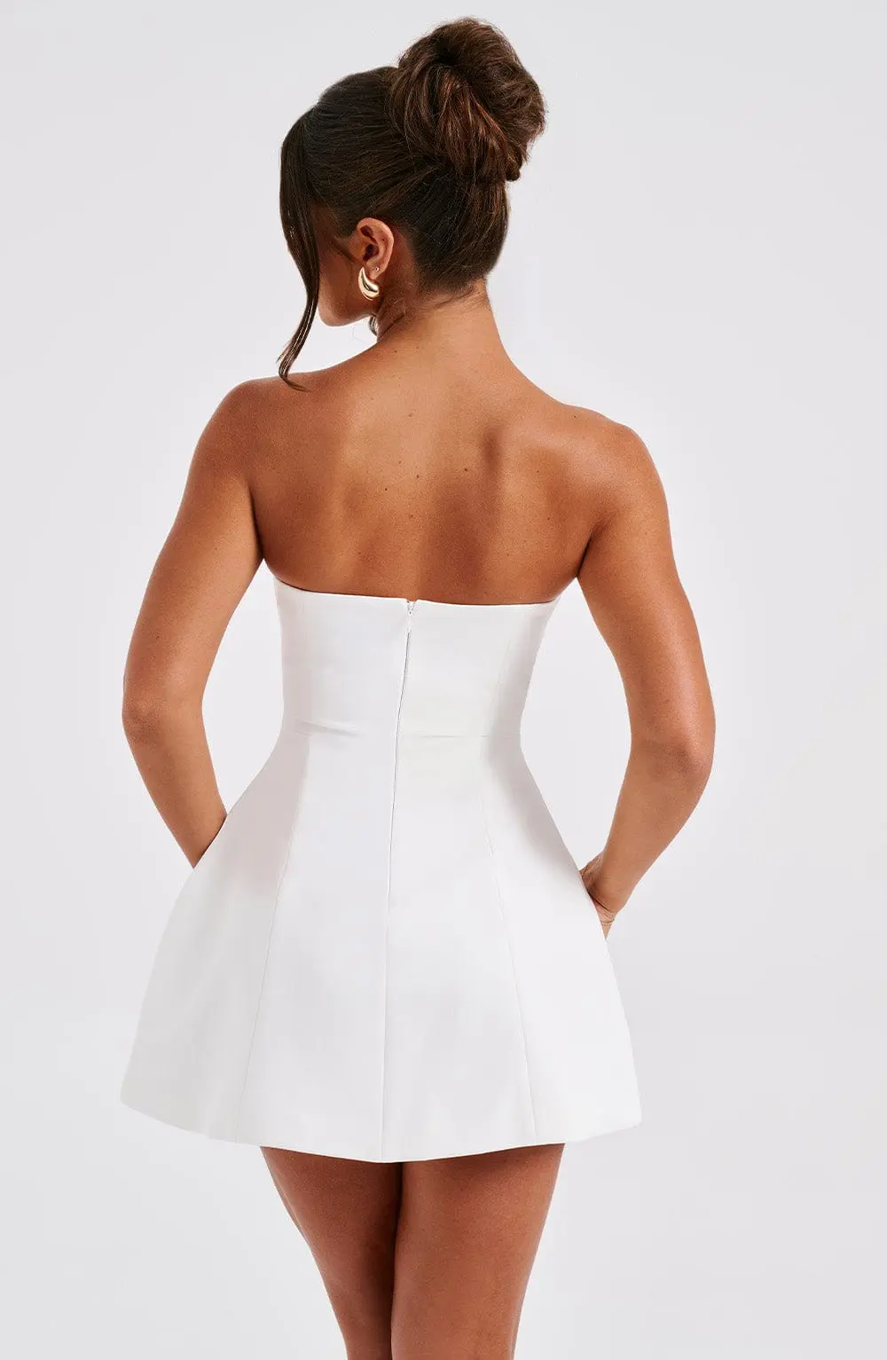 Asha Mini Dress - Ivory - Image 4