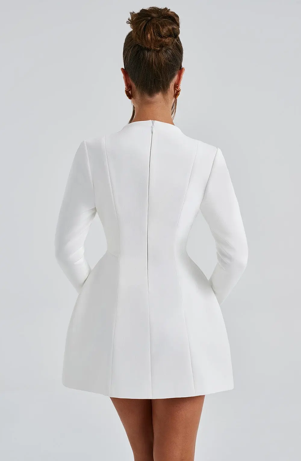 Greta Mini Dress - Ivory - Image 4