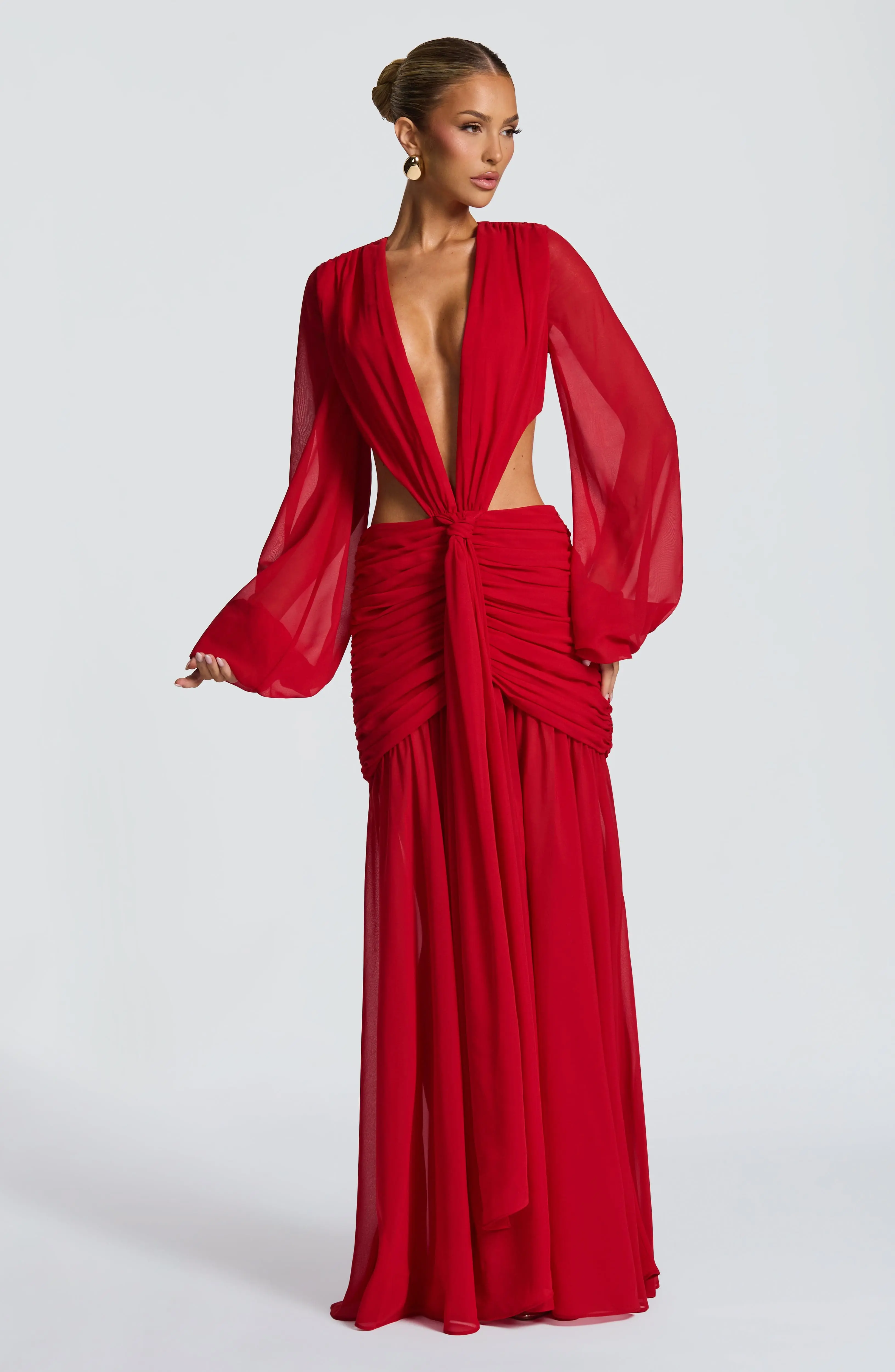 Andrina Maxi Dress - Red - Image 2