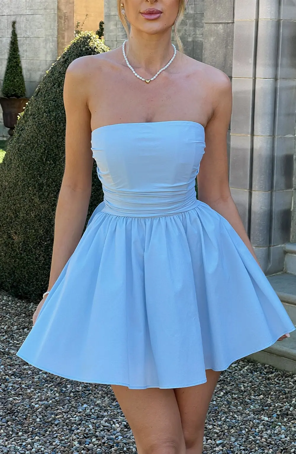 Katrina Mini Dress - Blue - Image 3