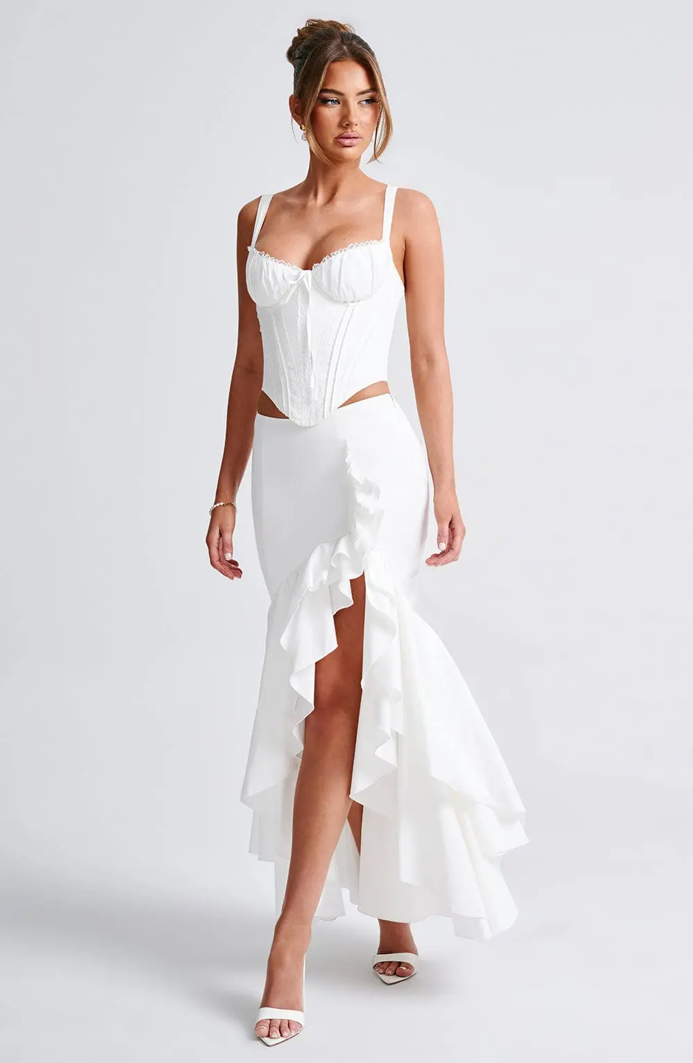 Lavinia Maxi Skirt - Ivory - Image 4