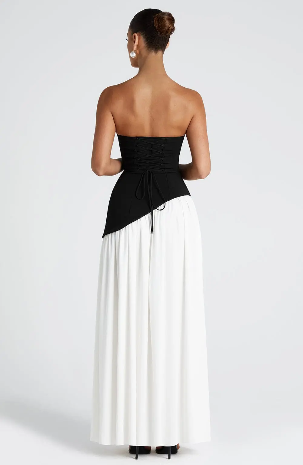 Maliyah Maxi Dress - Black/White - Image 2