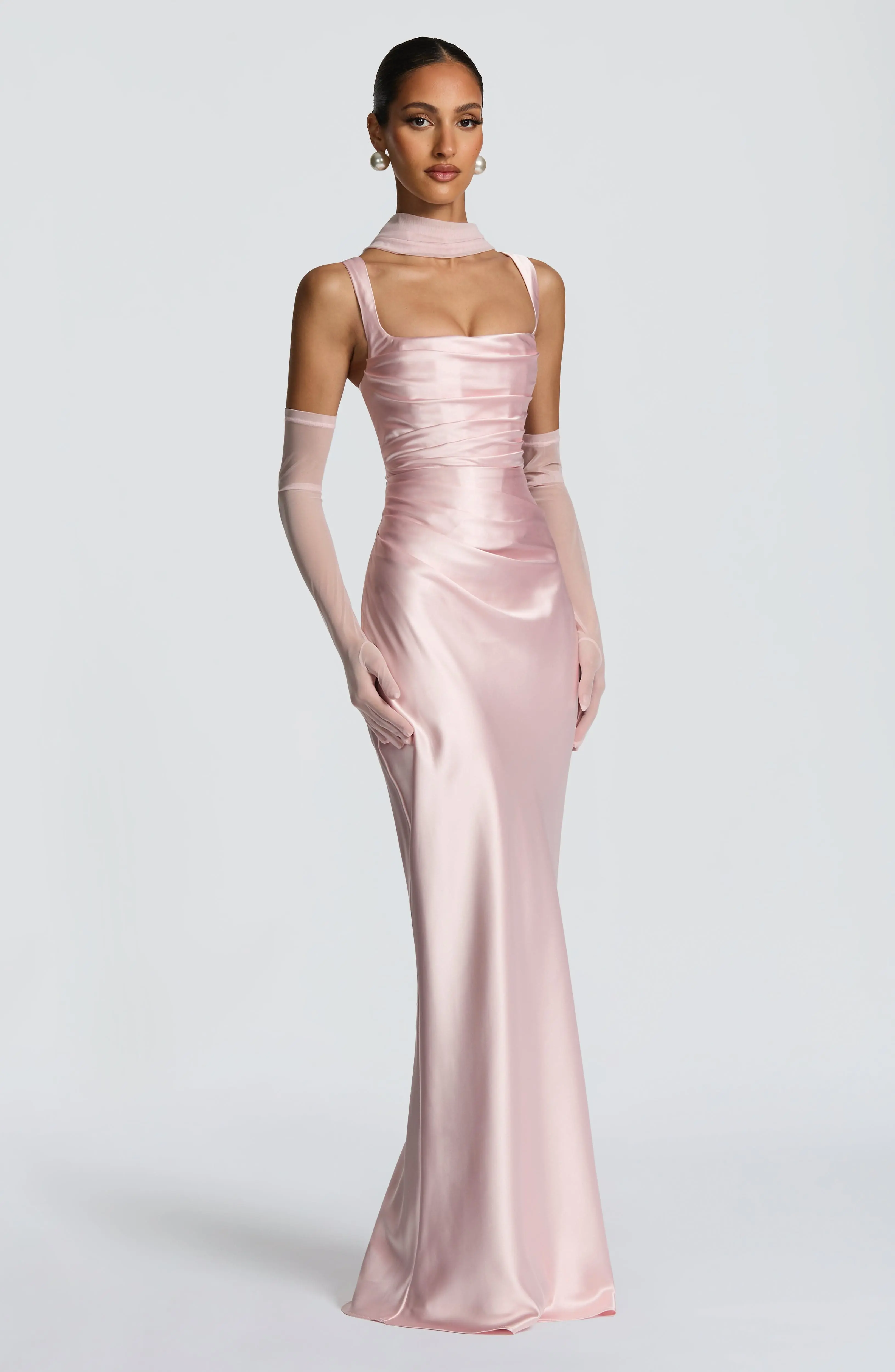 Calanthe Maxi Dress - Blush - Image 4