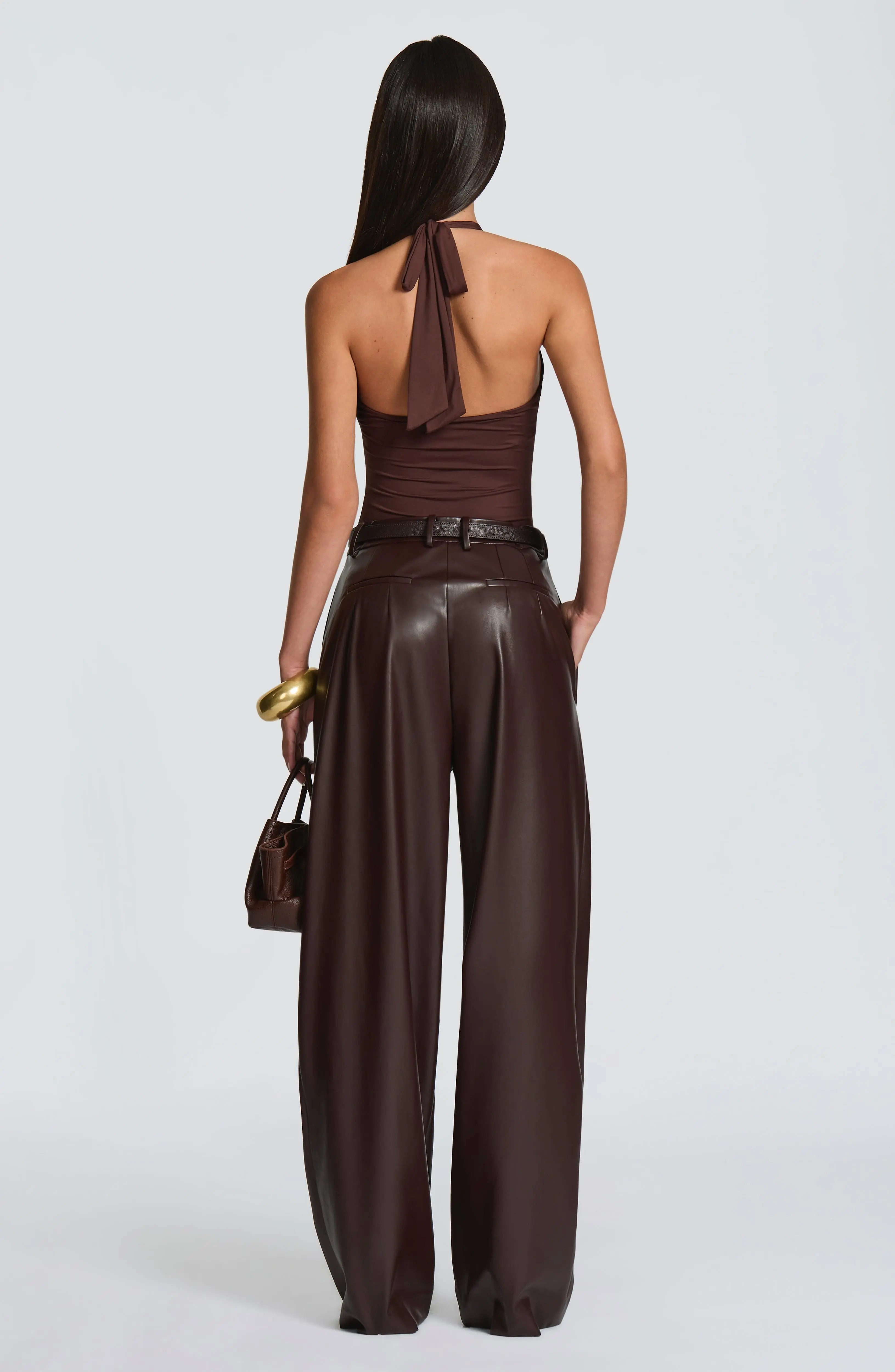Glenda Pants - Plum Brown - Image 2