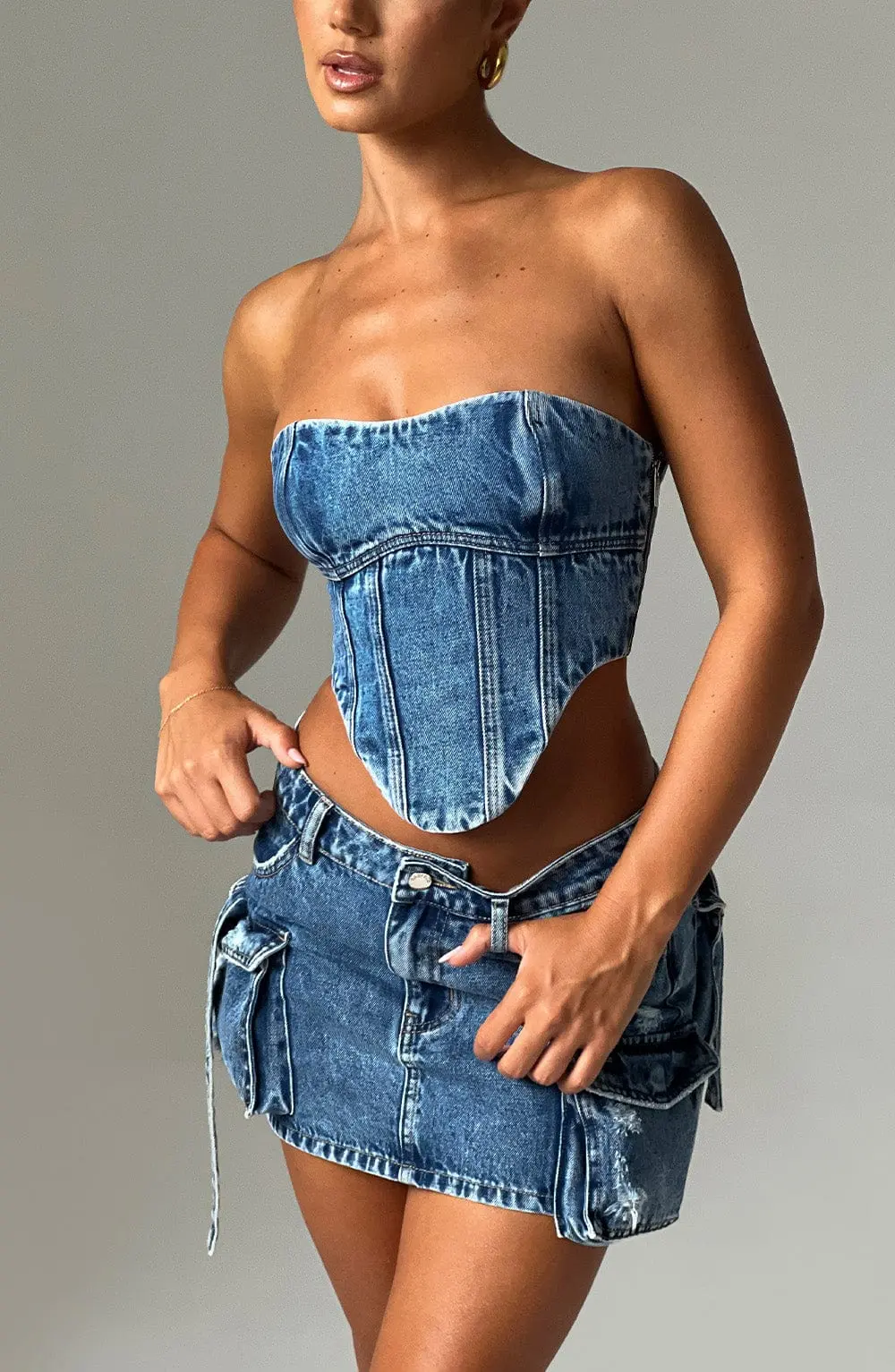 Yasie Corset - Dark Wash - Image 8
