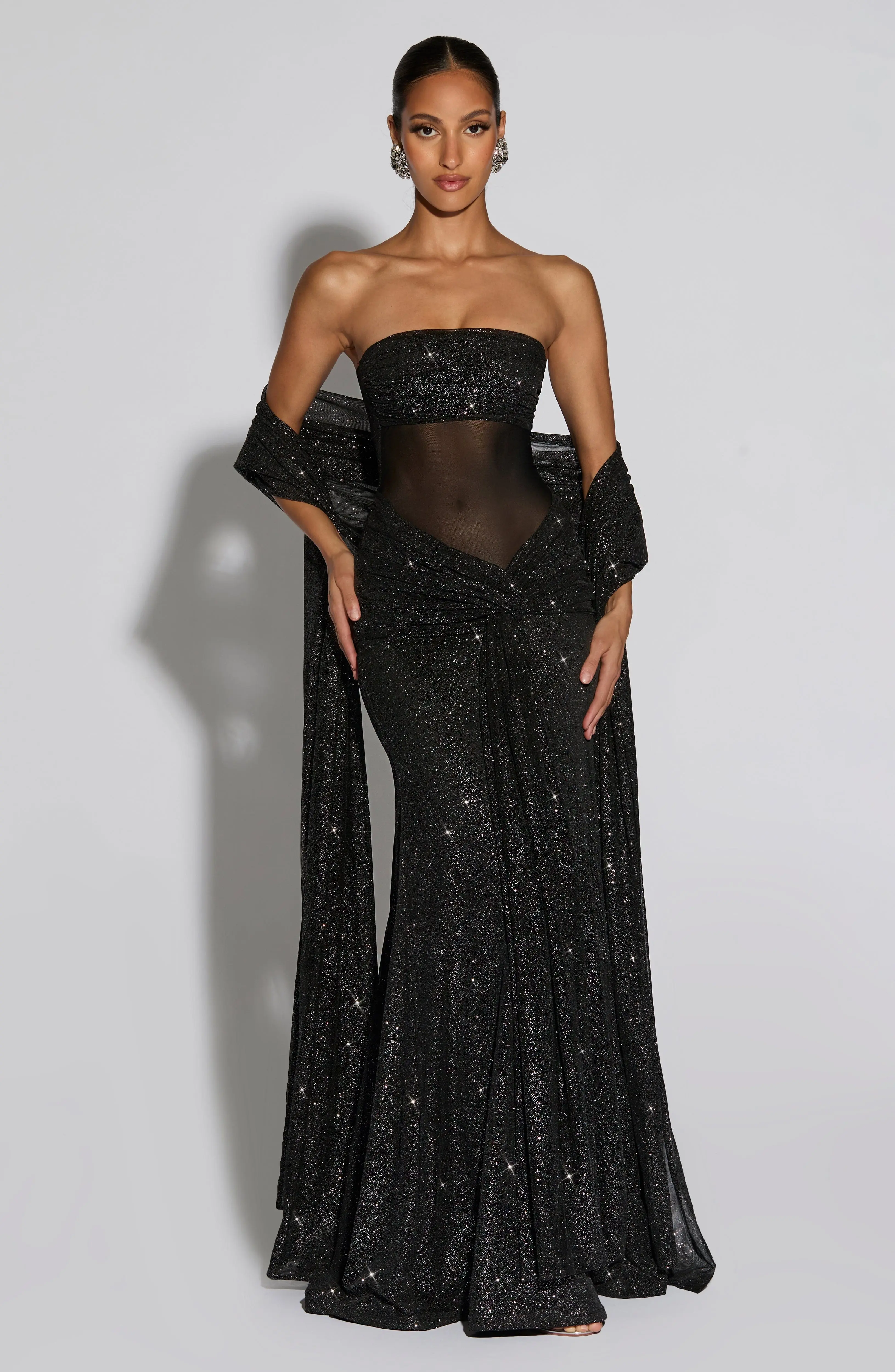 Agnes Shawl - Black Sparkle - Image 3