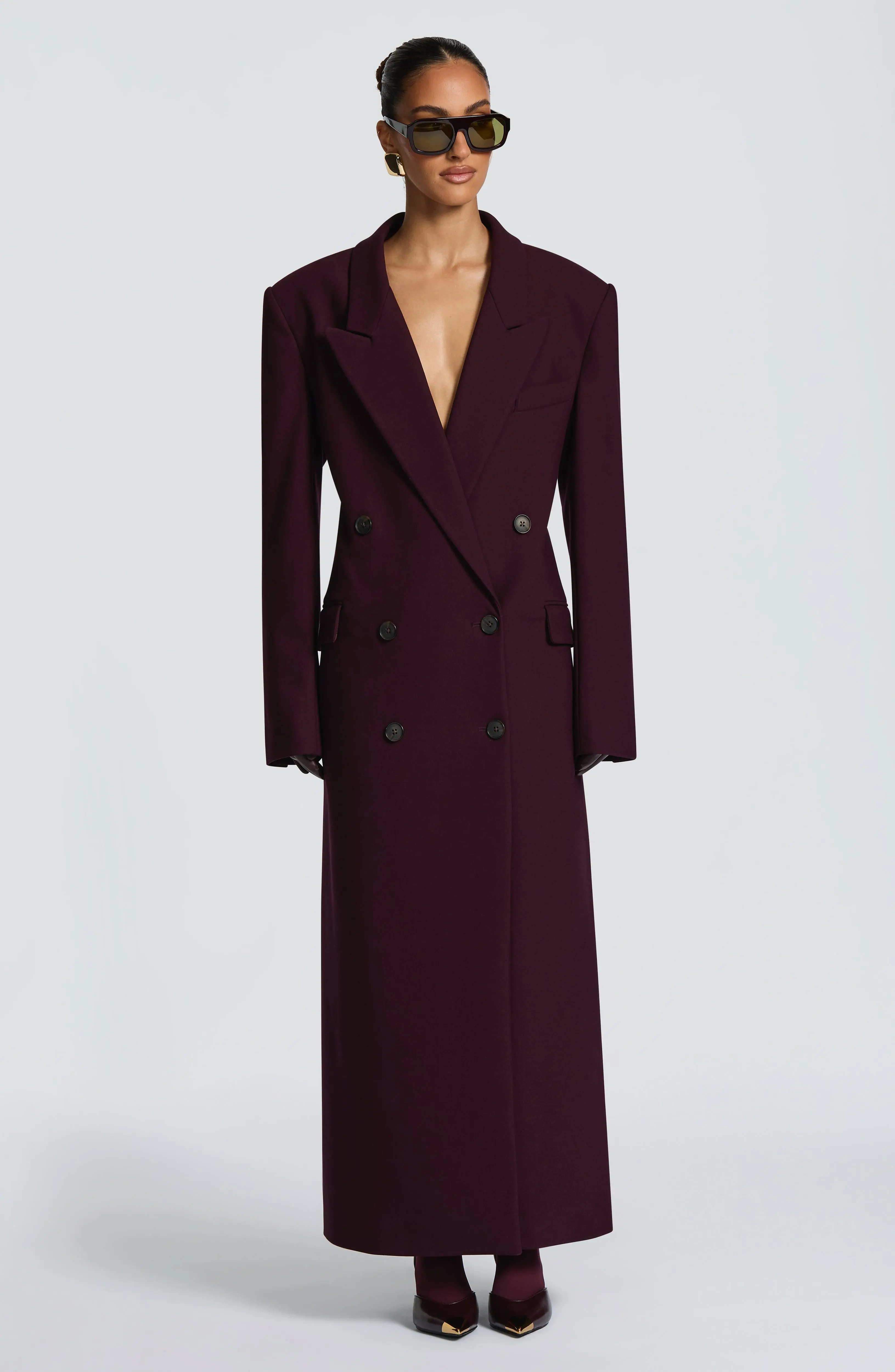 Michelle Coat - Plum - Image 4