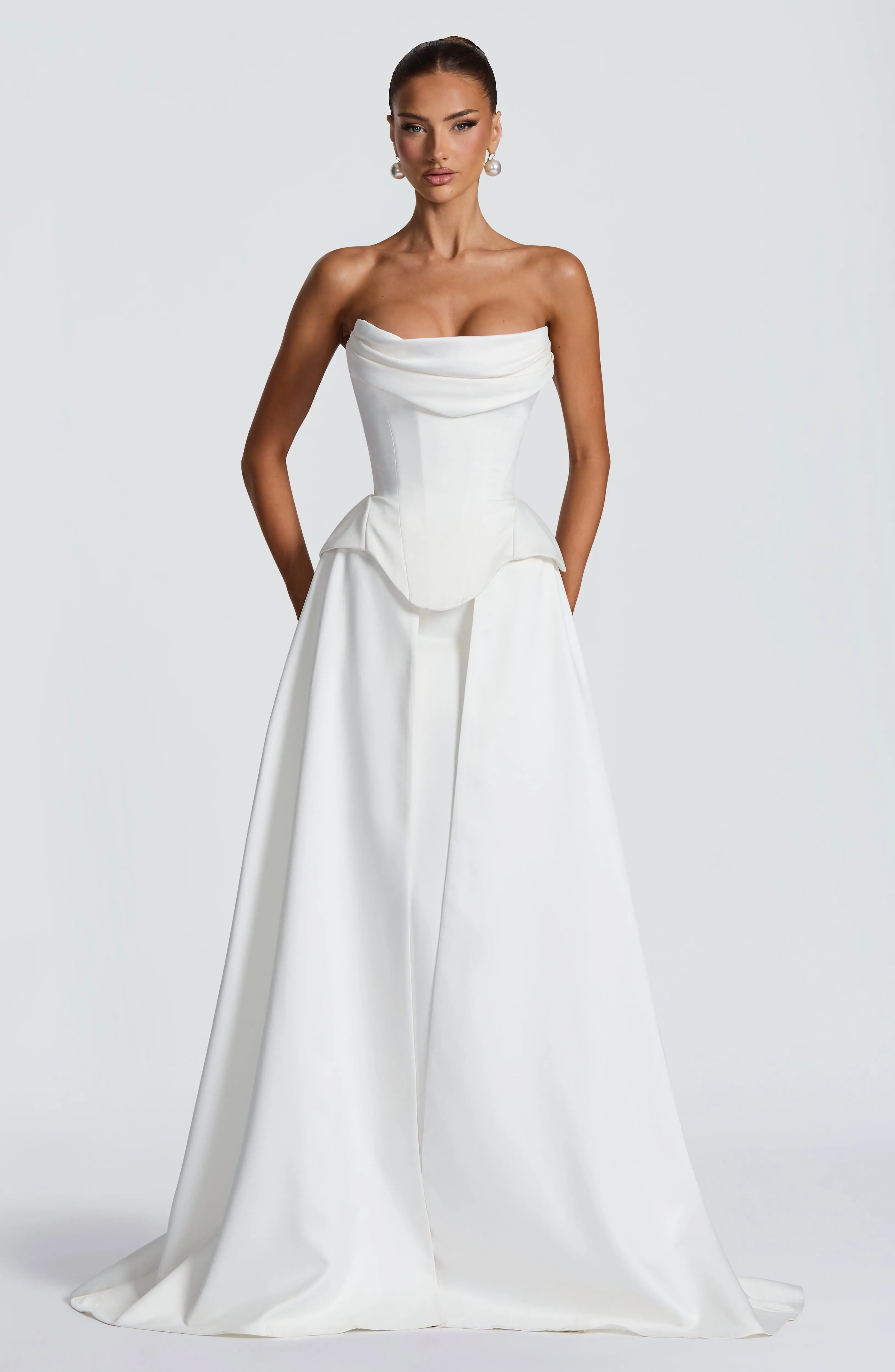 Neri Skirt Train - Ivory - Image 8