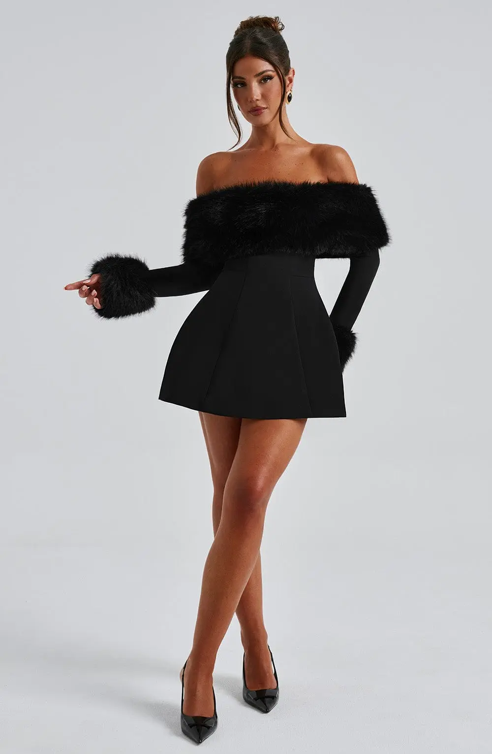 Villanelle Mini Dress - Black - Image 5