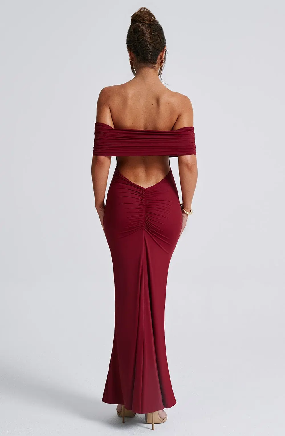 Belinda Maxi Dress - Burgundy - Image 8