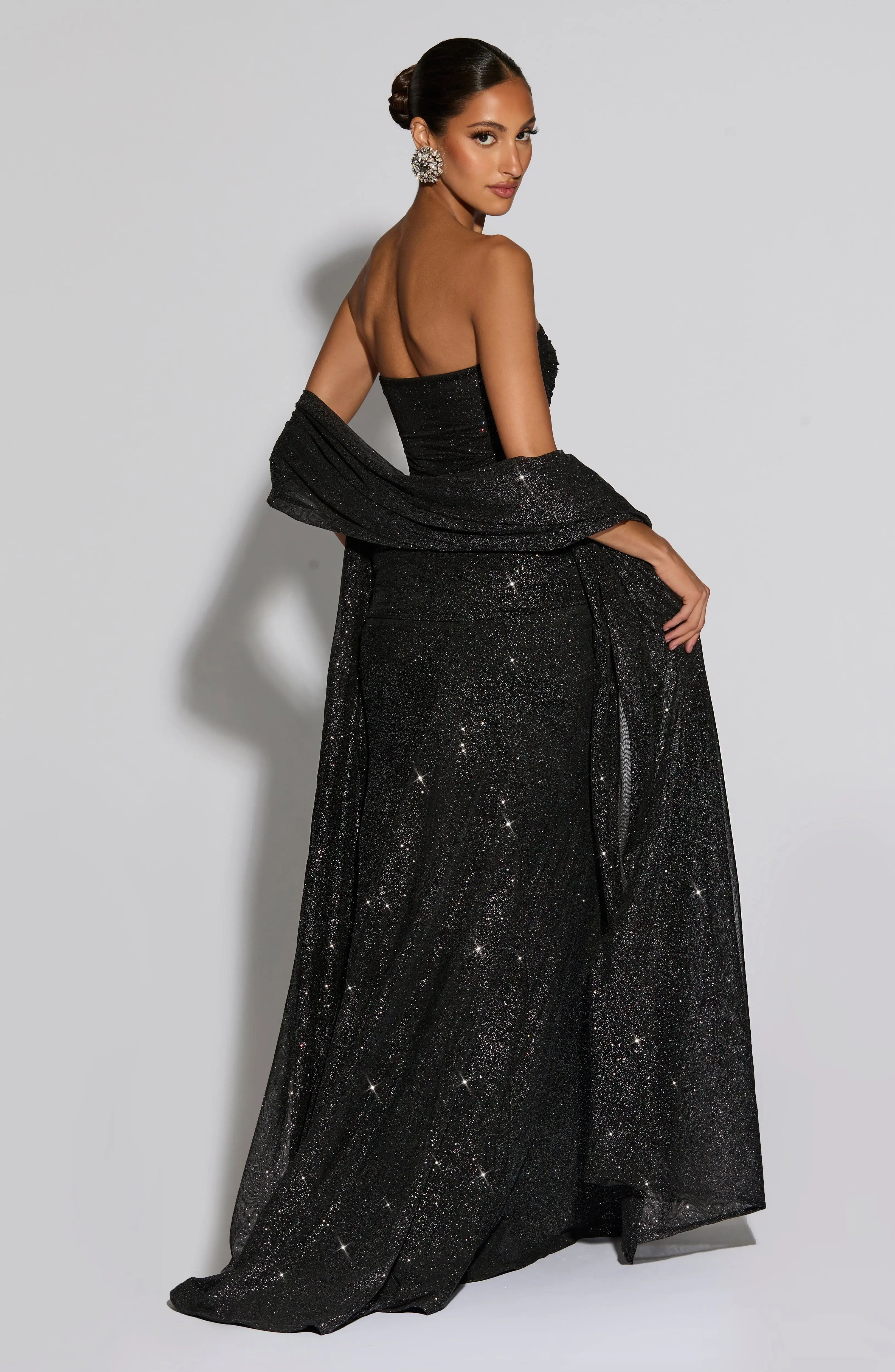 Agnes Shawl - Black Sparkle - Image 4