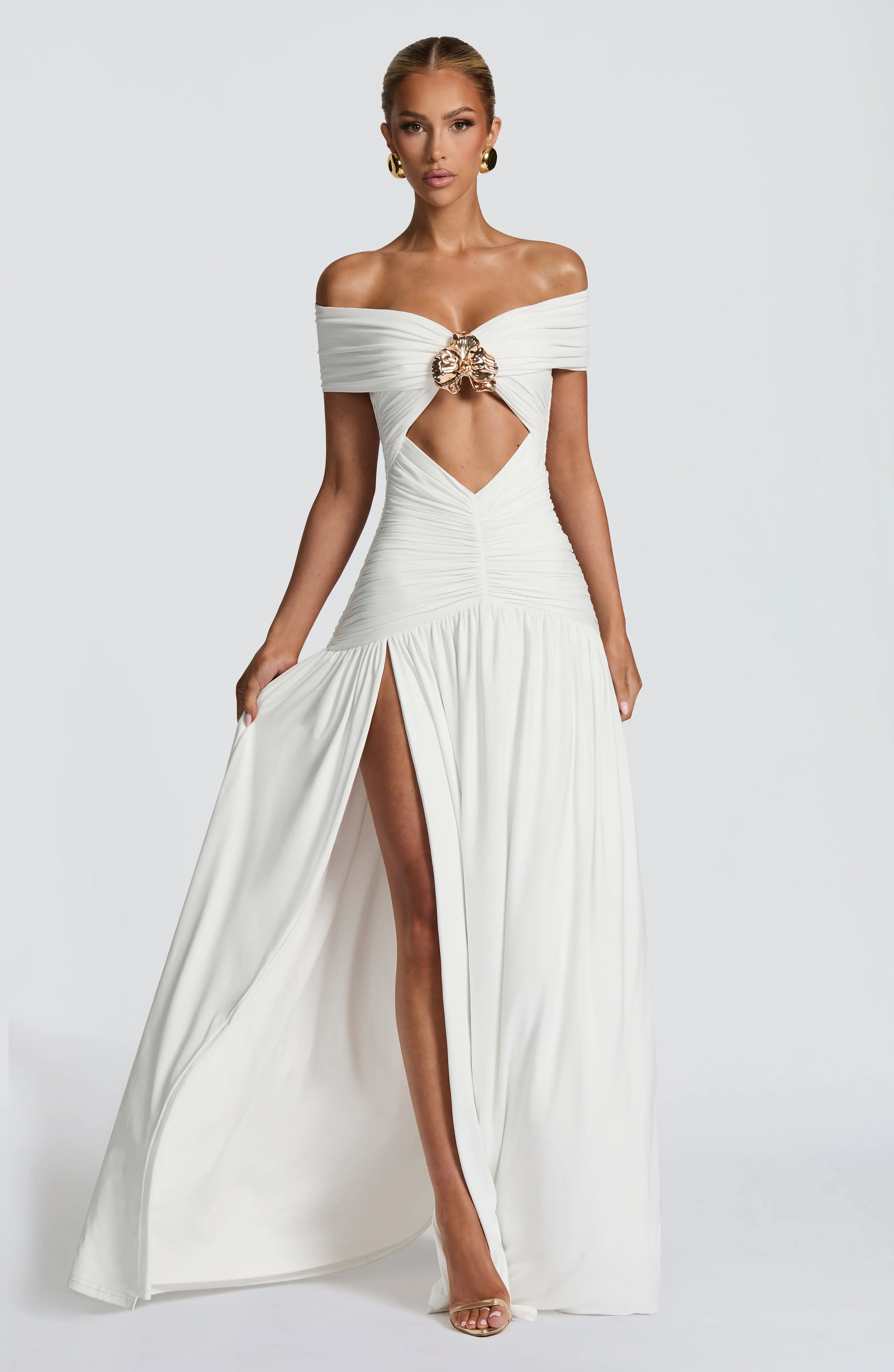 Kathryn Maxi Dress - White - Image 13