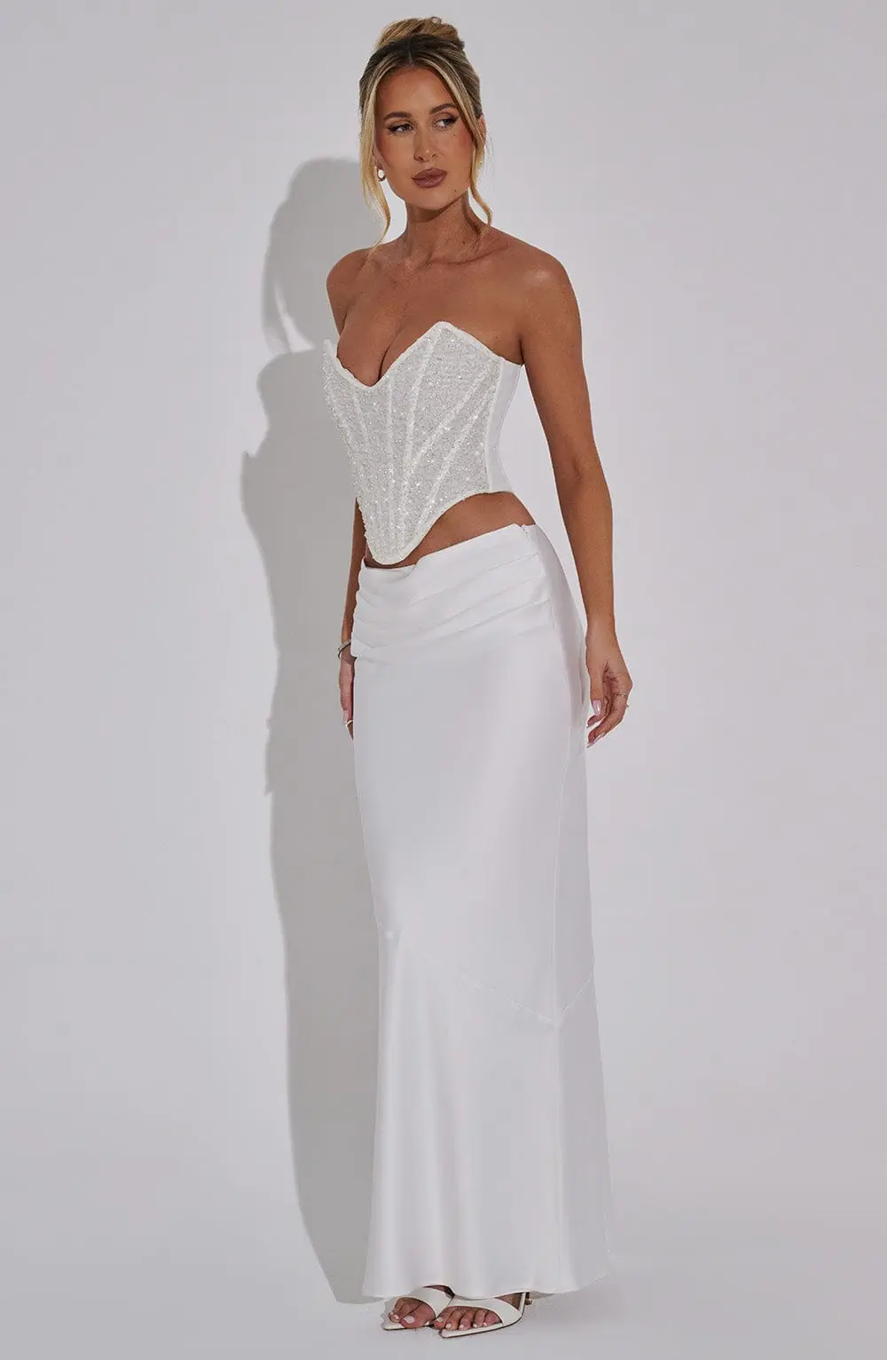 Bernadette Maxi Skirt - Ivory - Image 9