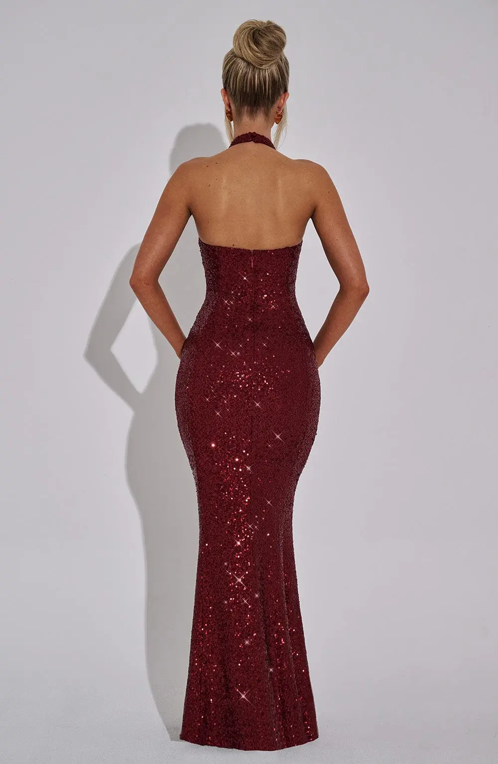 Odette Maxi Dress - Wine - Image 3