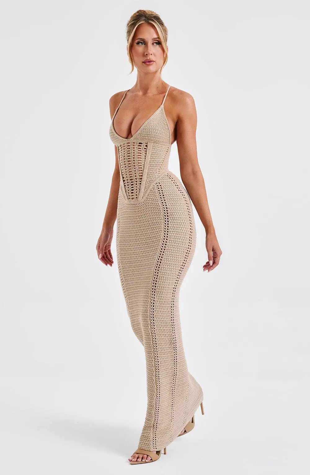 Xanthe Maxi Dress - Beige - Image 10