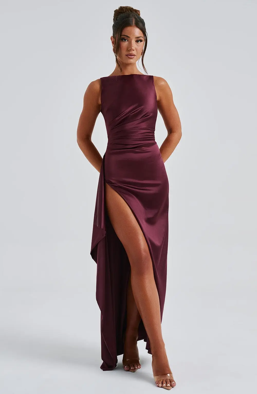Peggy Maxi Dress - Cherry Lacquer - Image 10