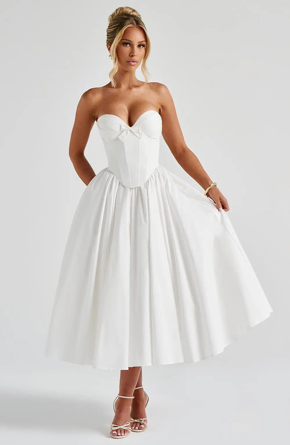 Prim Midi Dress - Ivory - Image 7