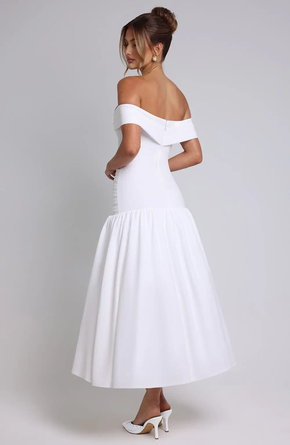 Wilhelmina Midaxi Dress - Ivory - Image 7