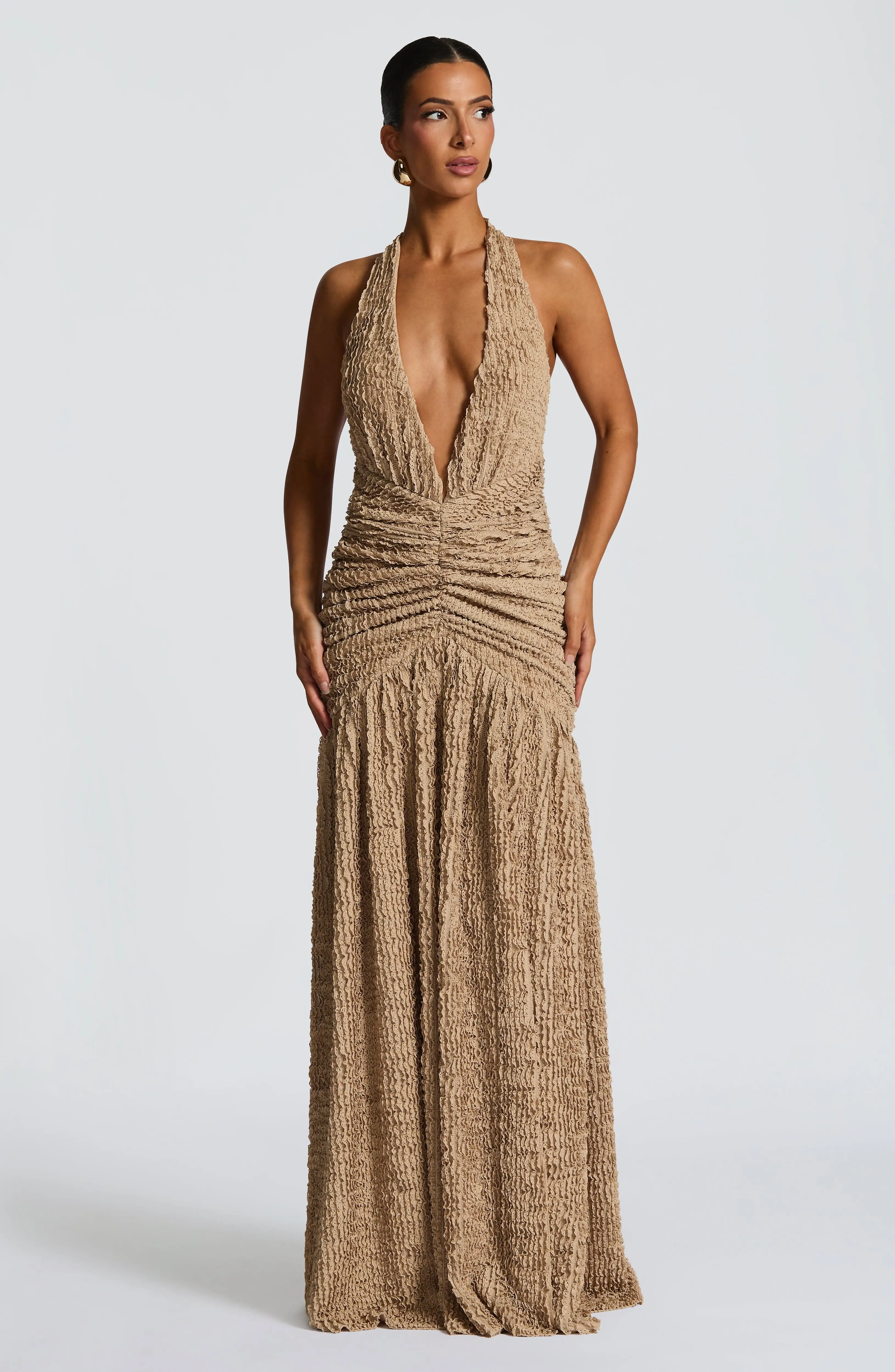 Minerva Maxi Dress - Beige - Image 10