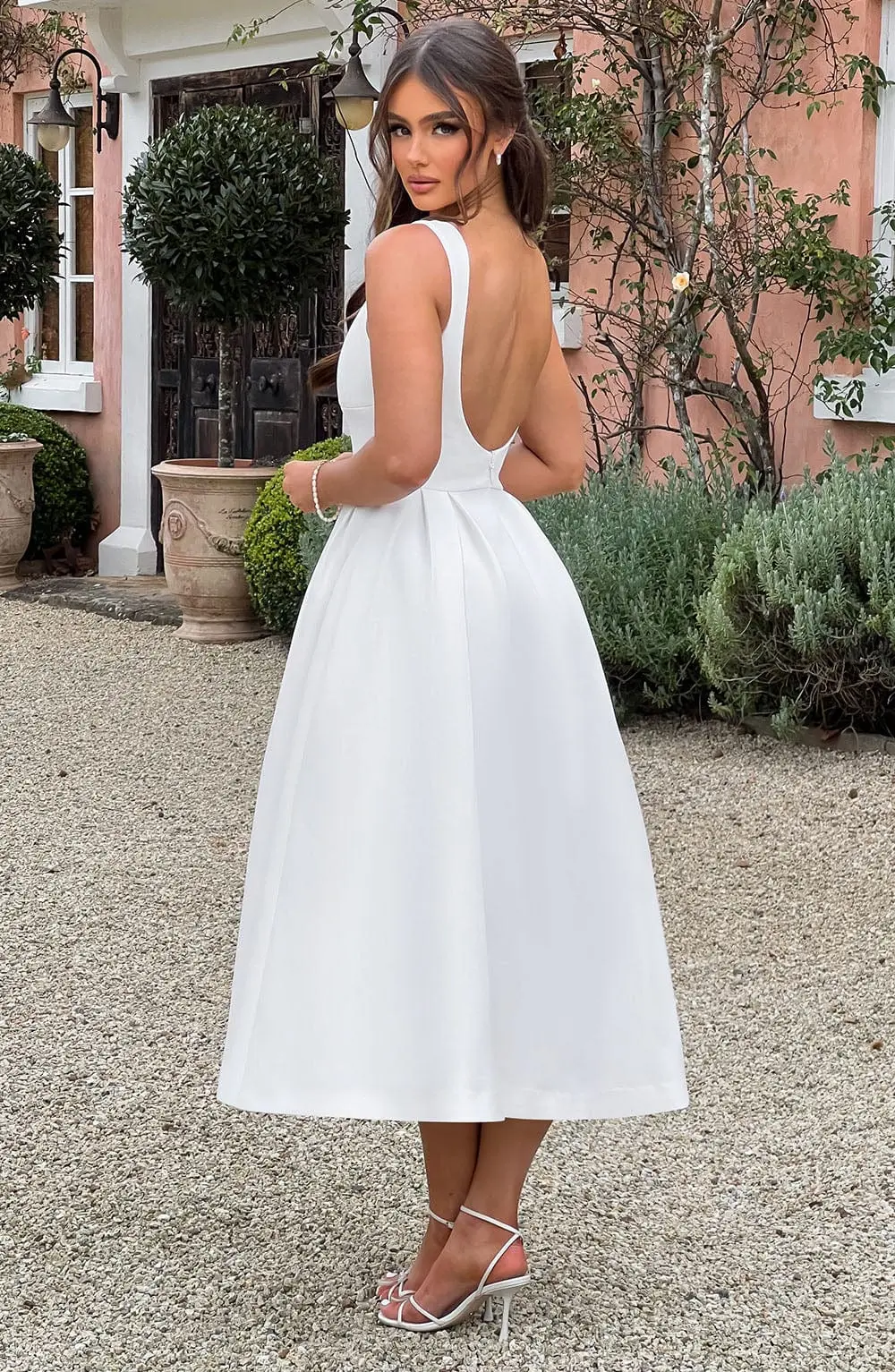 Clarabella Midi Dress - Ivory - Image 7