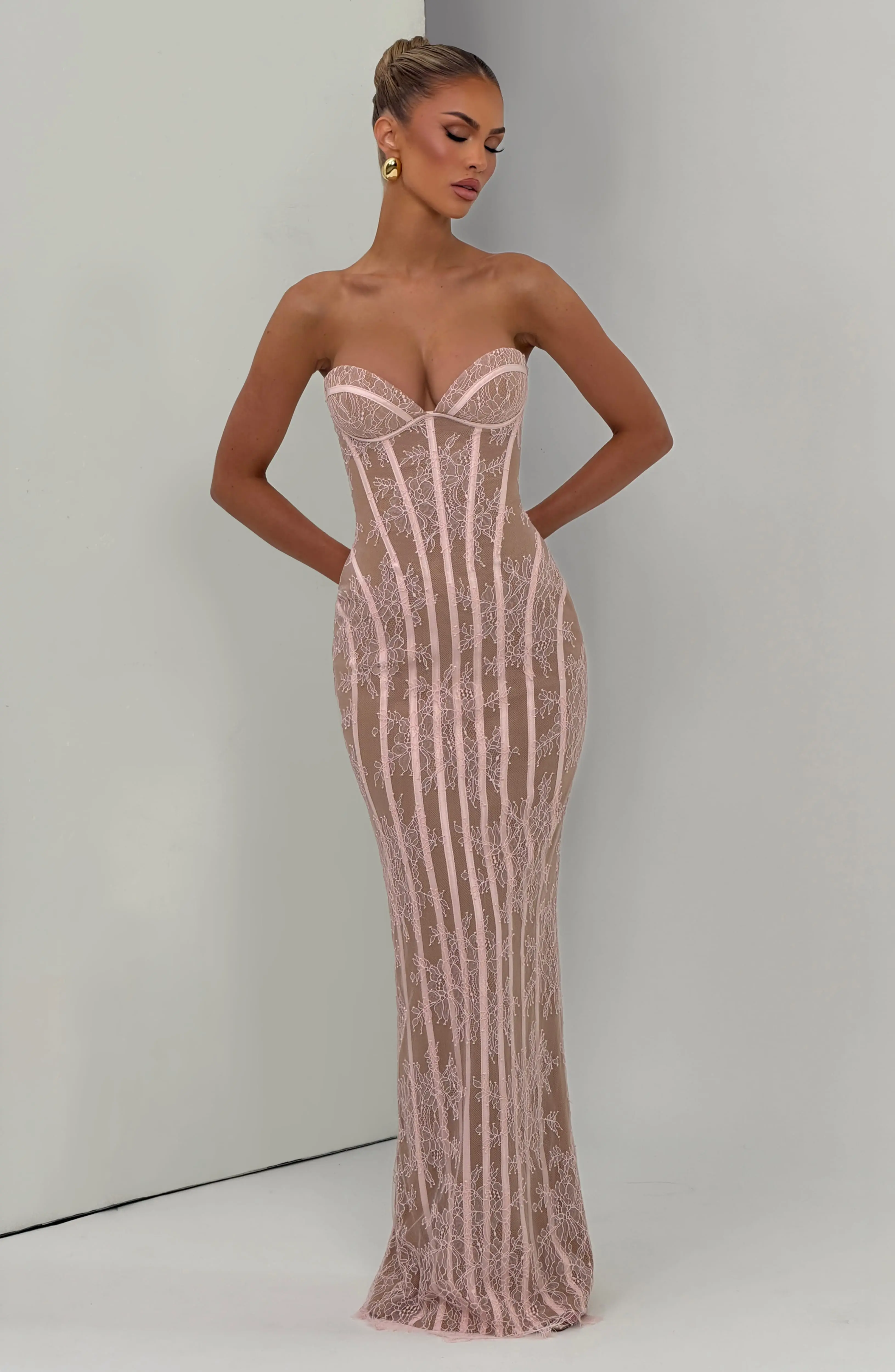 Sian Maxi Dress - Blush - Image 6