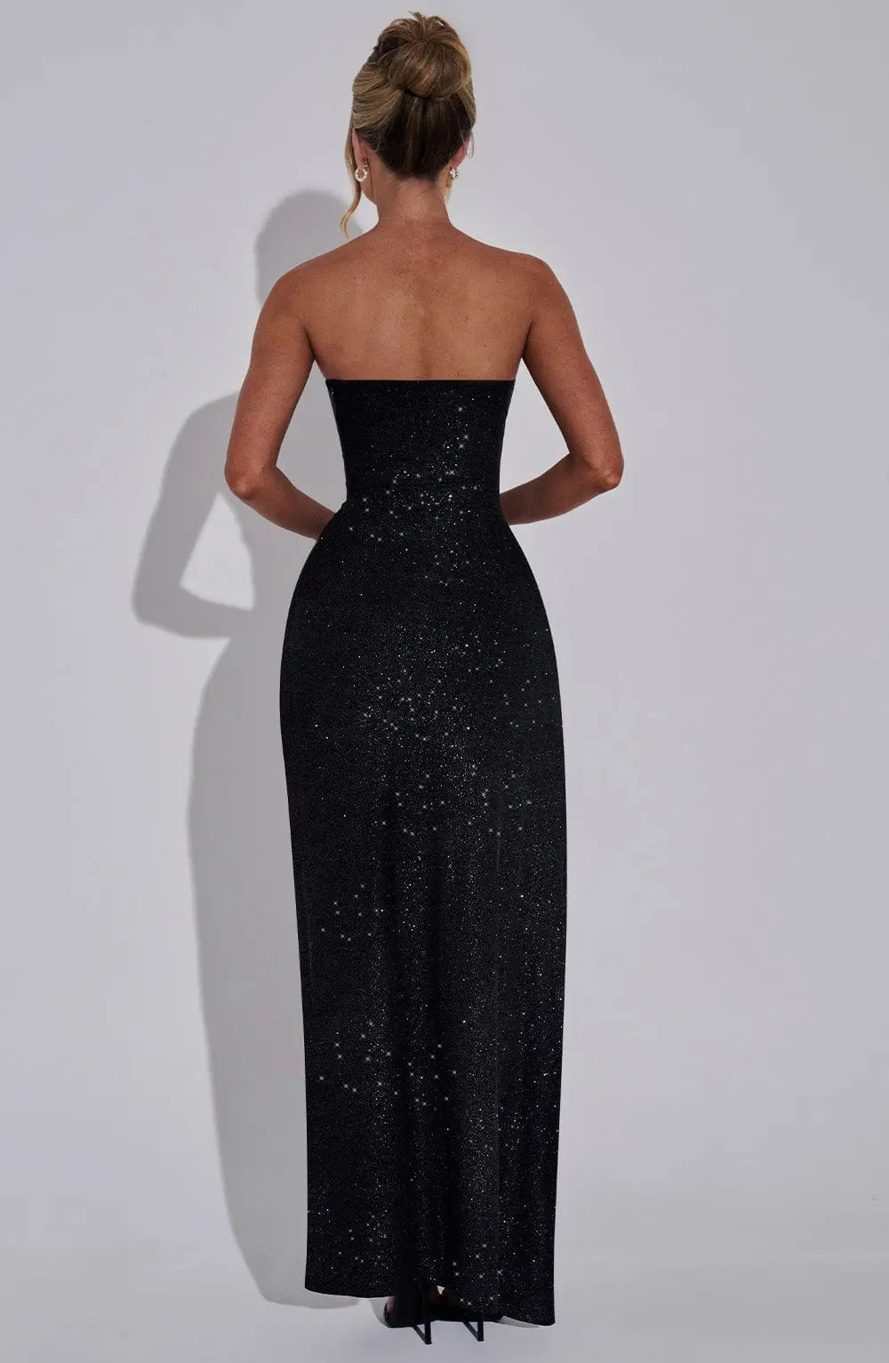 Dhalia Maxi Dress - Black Sparkle - Image 4