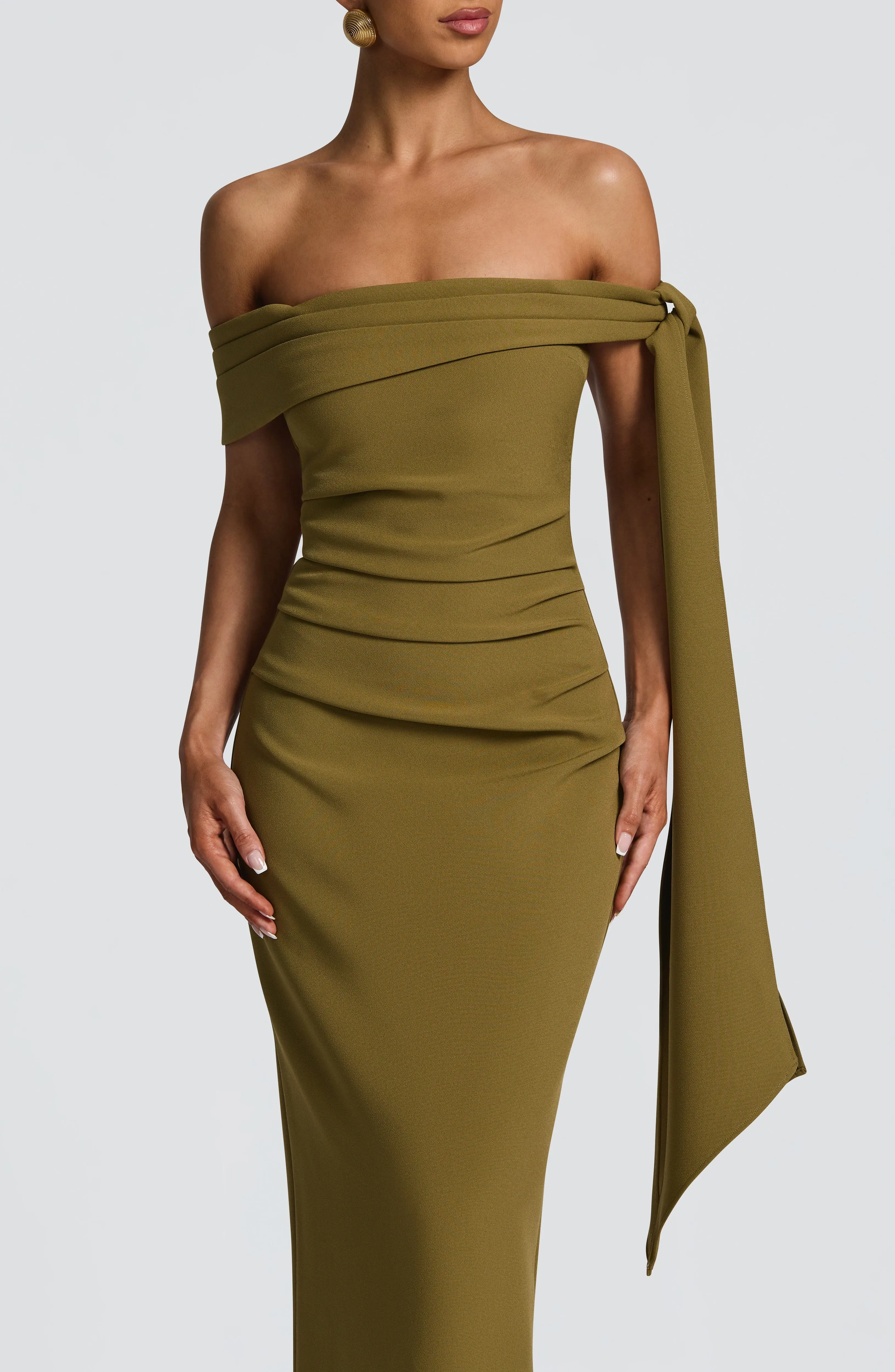Addie Maxi Dress - Deep Olive - Image 5