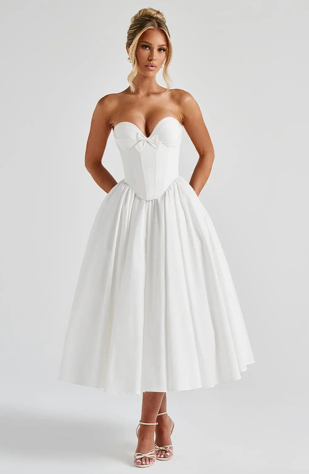 Prim Midi Dress - Ivory - Image 3