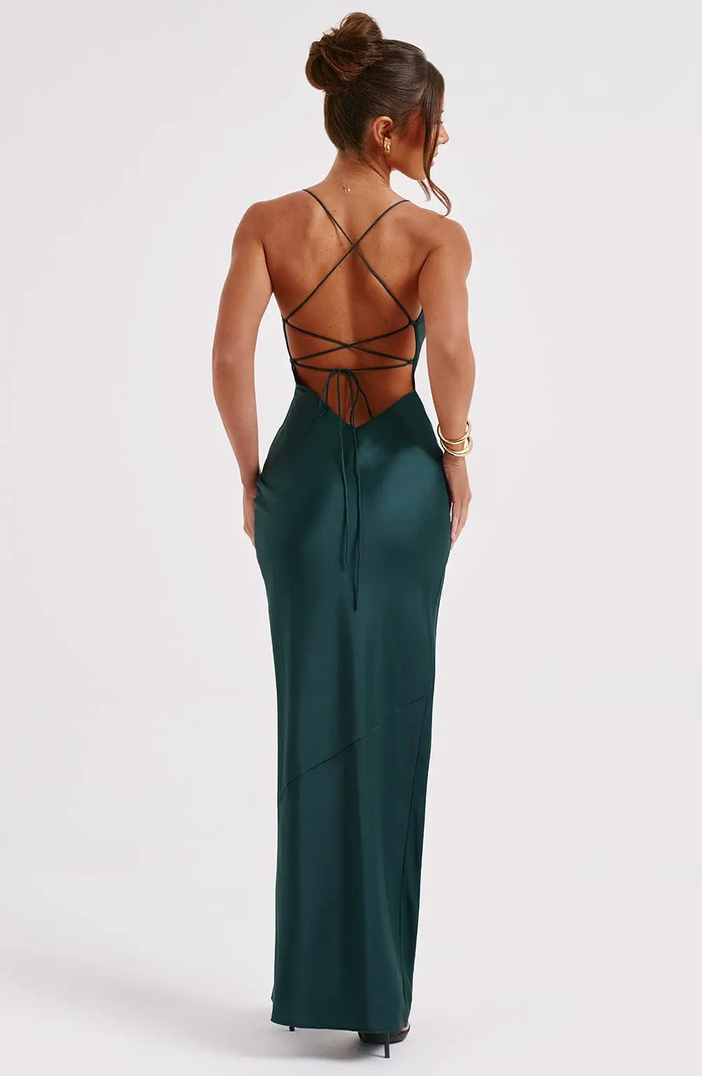 Misha Maxi Dress - Emerald - Image 5