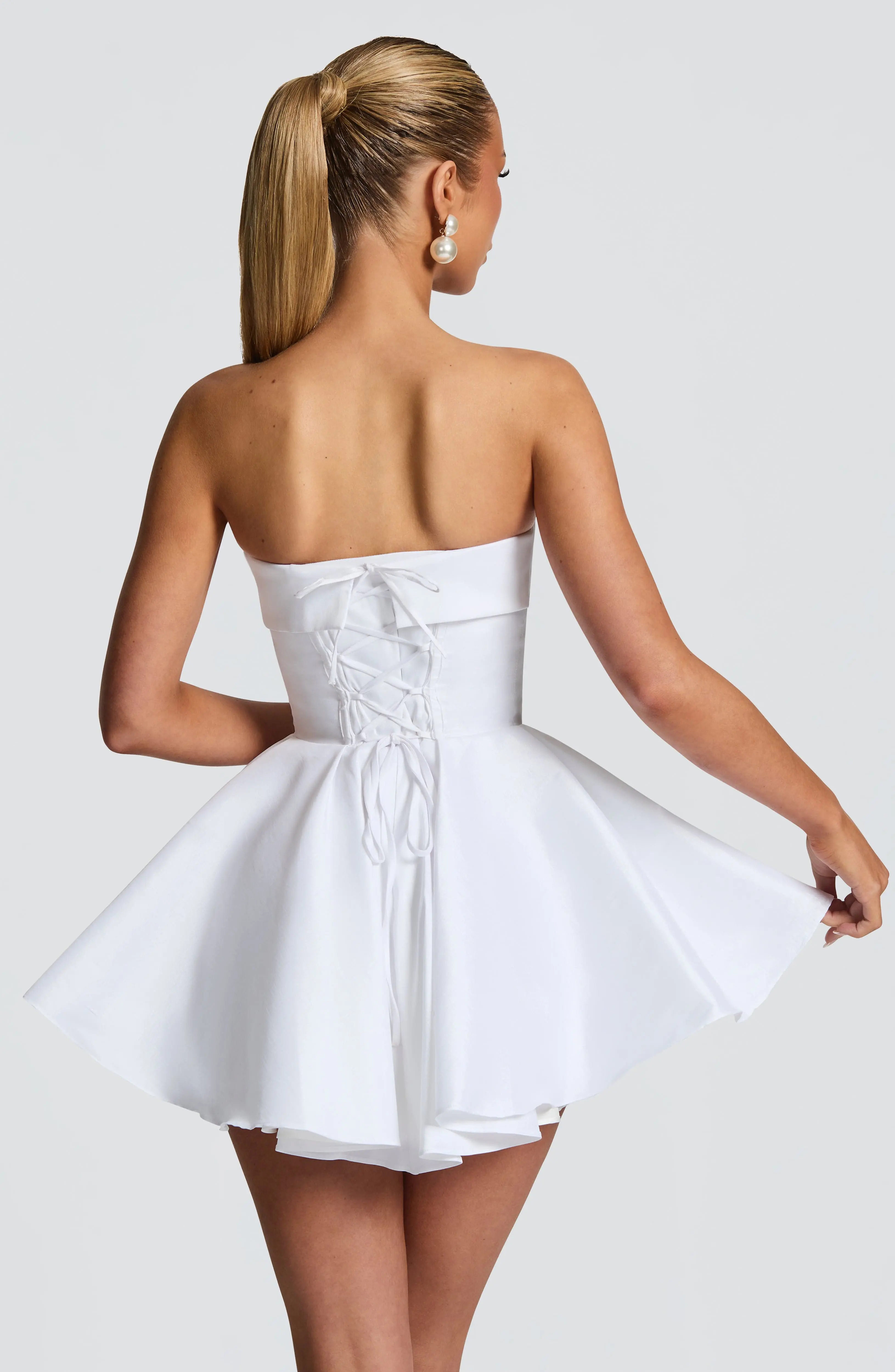 Dionne Mini Dress - Ivory - Image 3