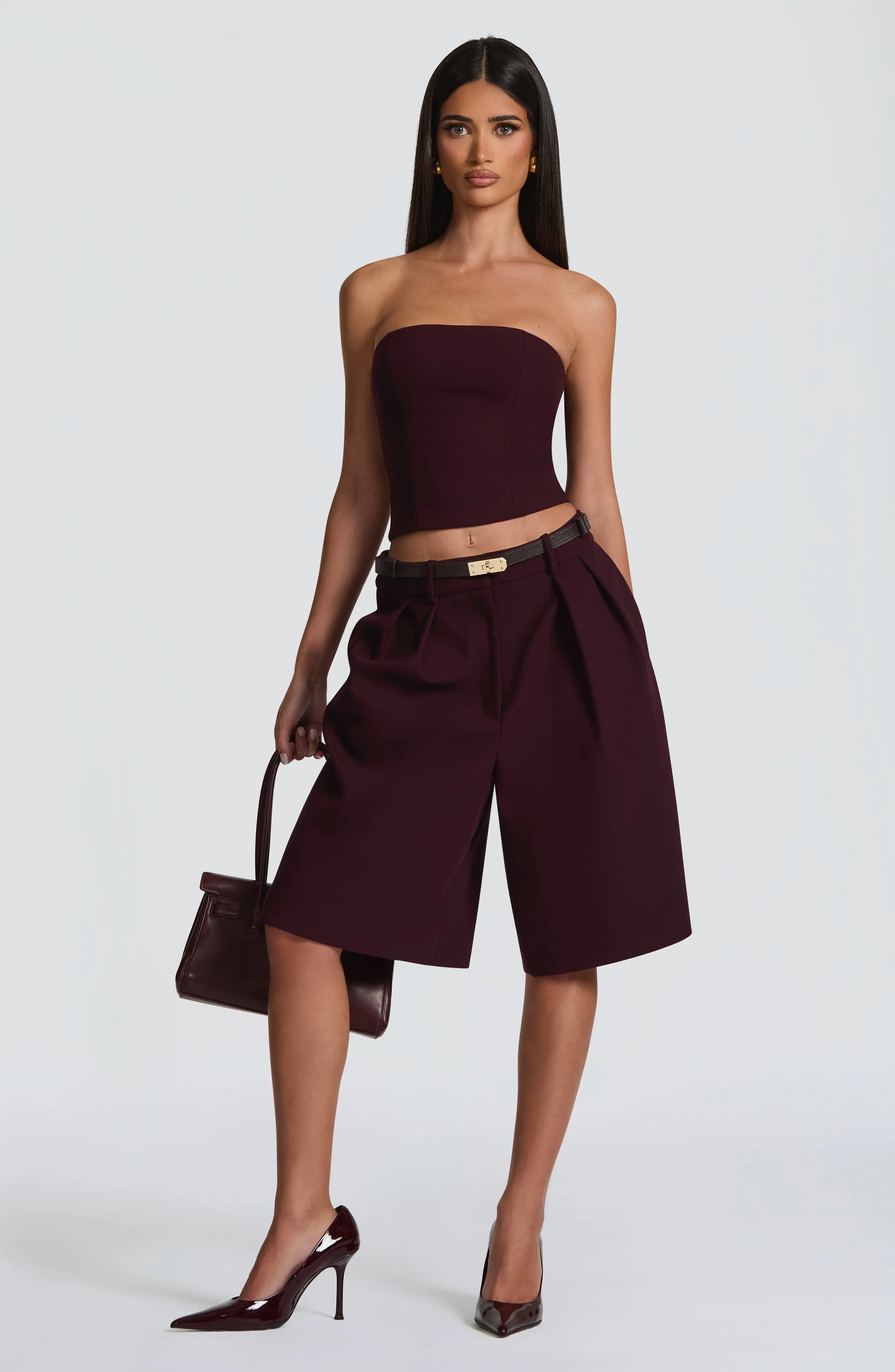 Ausra Bermuda Shorts - Plum - Image 7