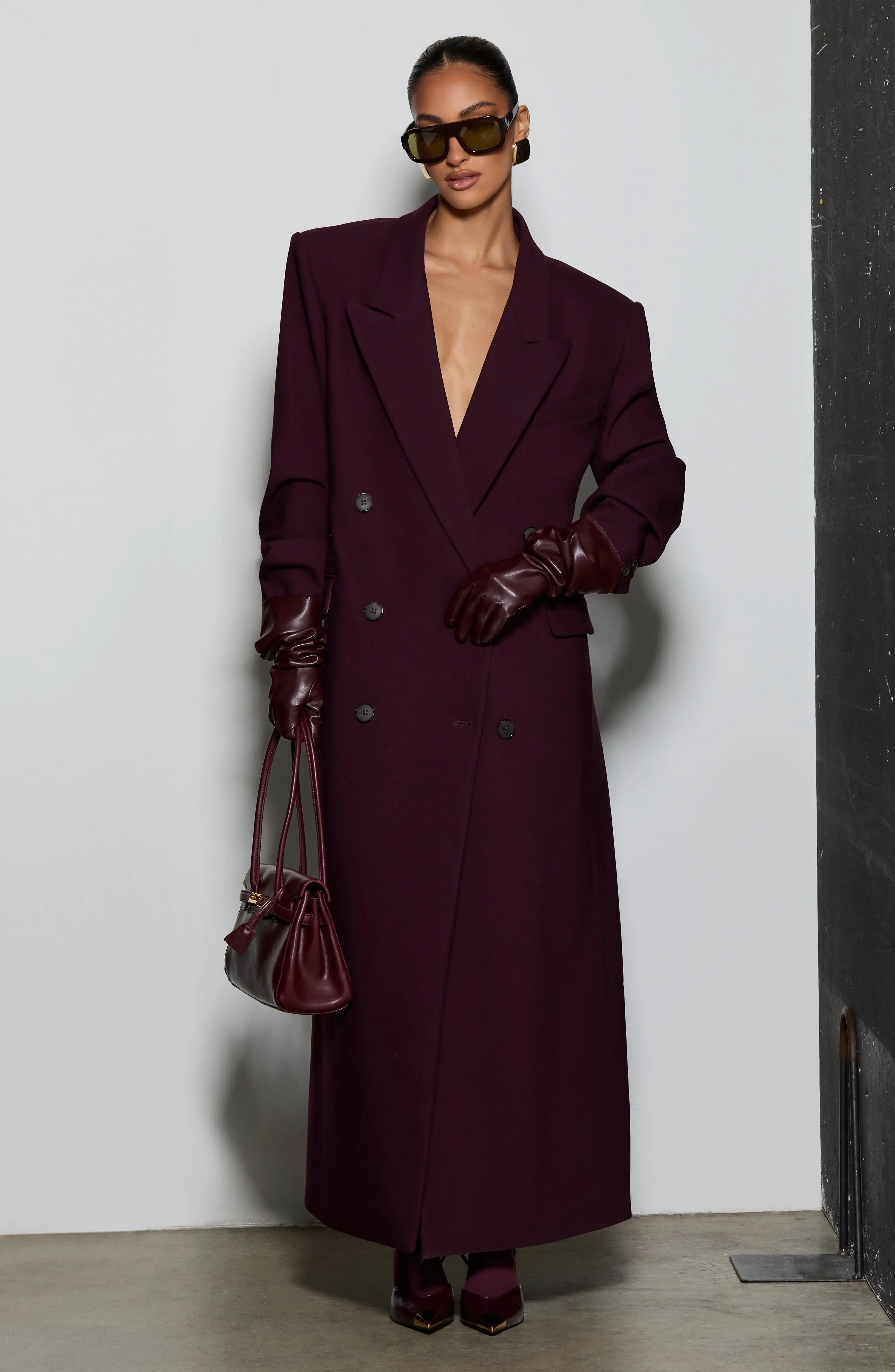 Michelle Coat - Plum - Image 14