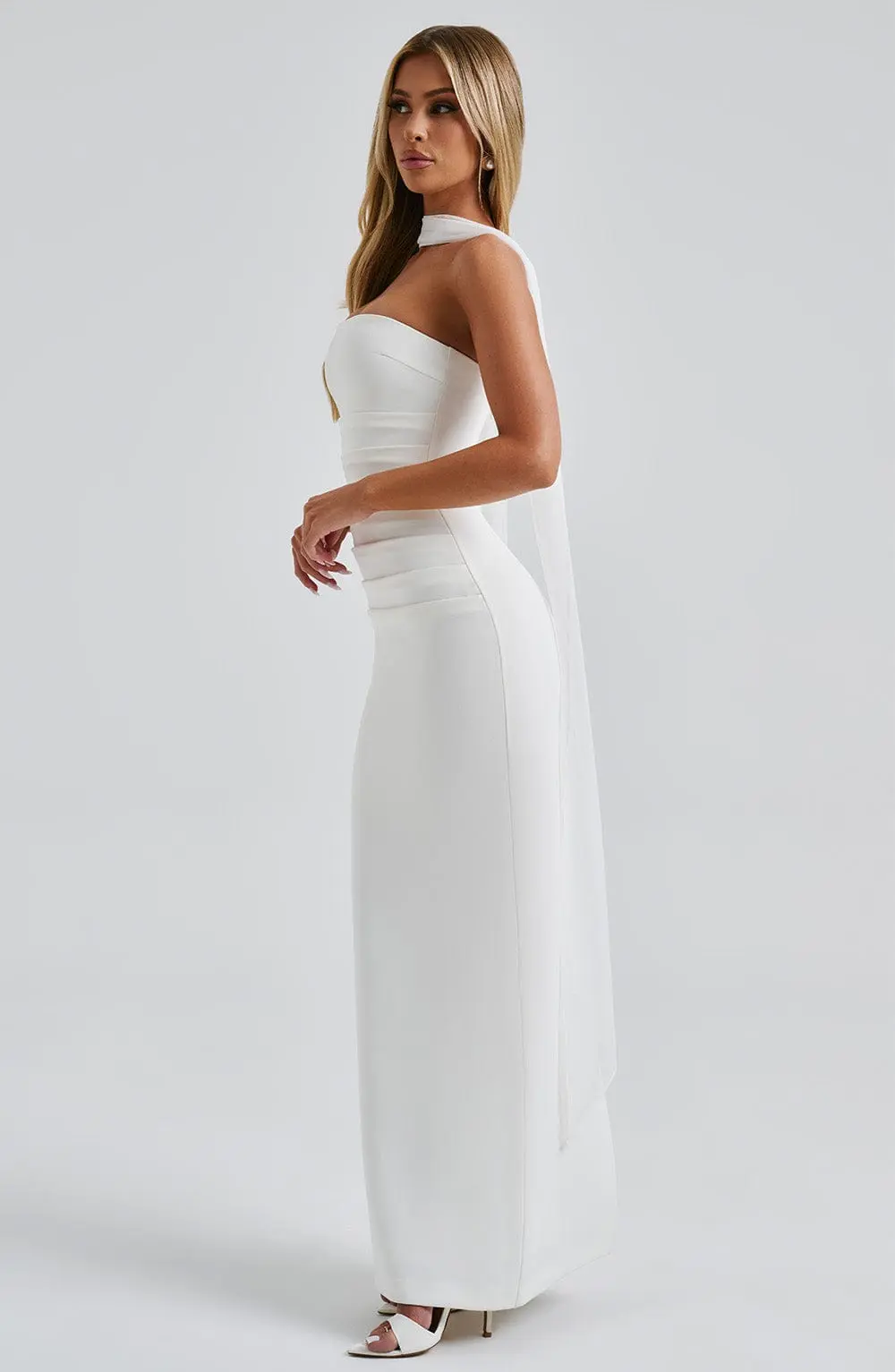 Yulia Maxi Dress - Ivory - Image 6