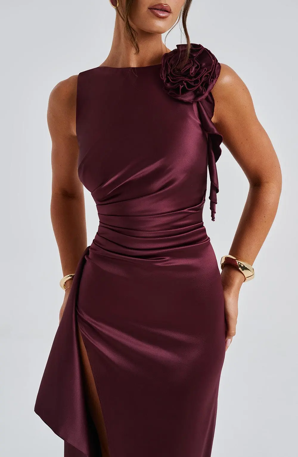 Peggy Maxi Dress - Cherry Lacquer - Image 6