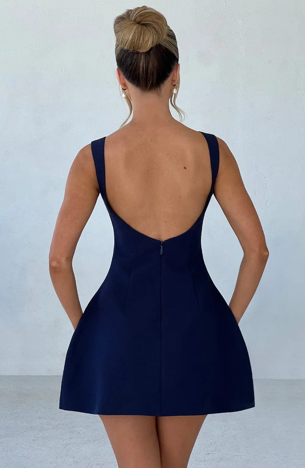 Alana Mini Dress - Navy - Image 5