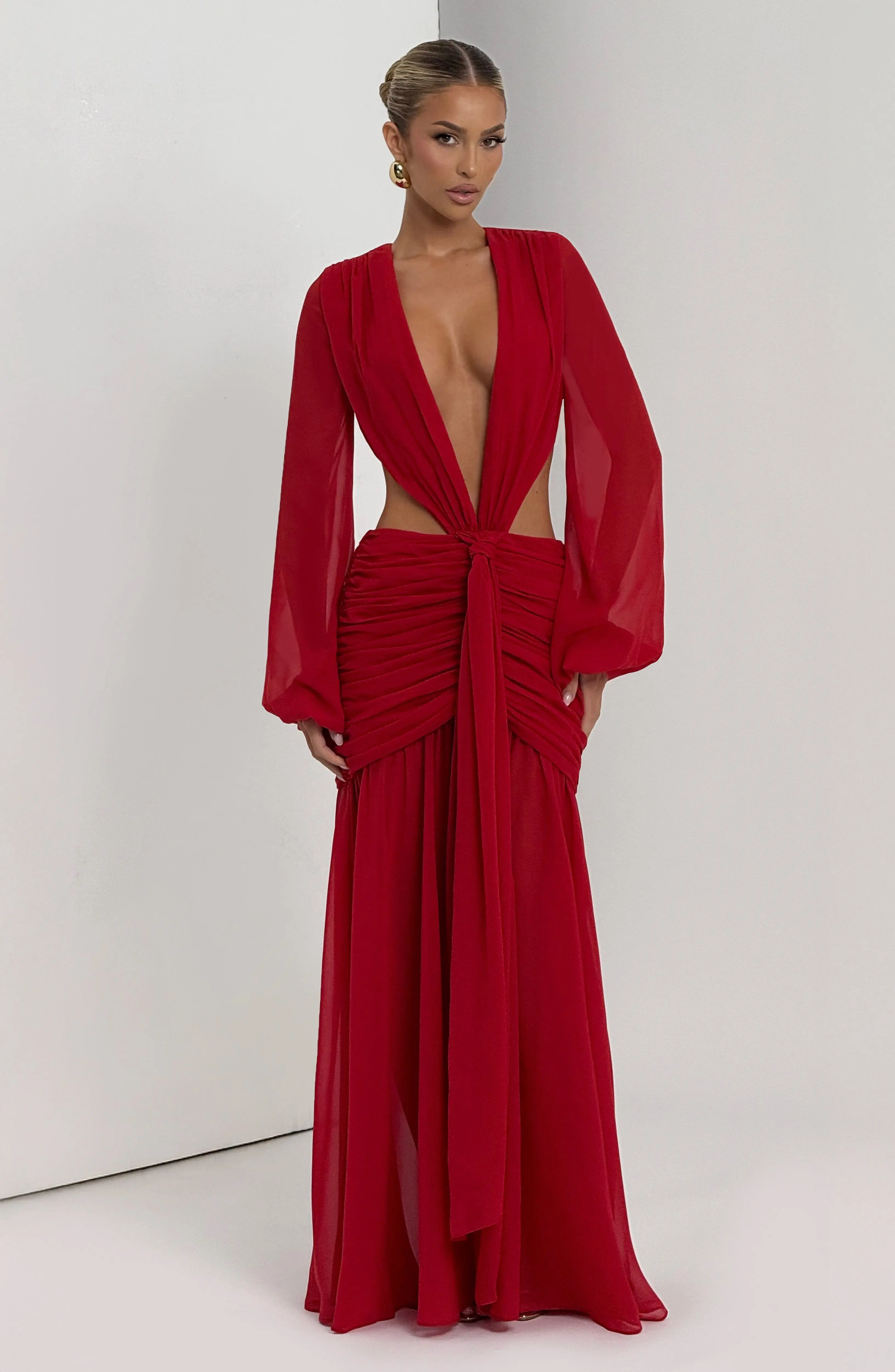 Andrina Maxi Dress - Red - Image 8