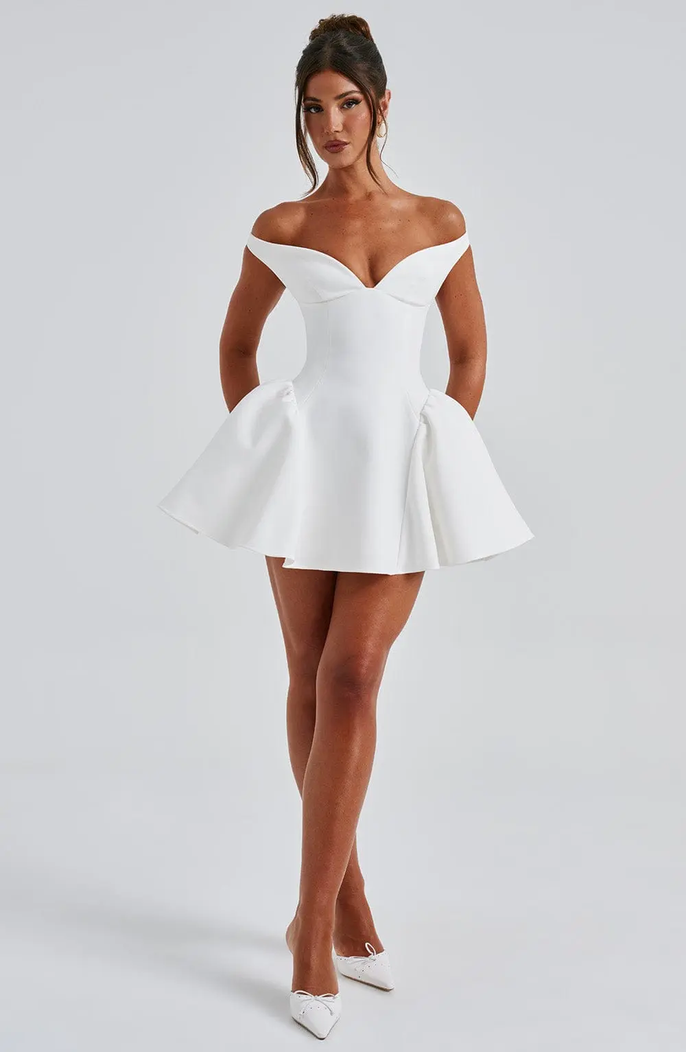 Marla Mini Dress - Ivory - Image 3
