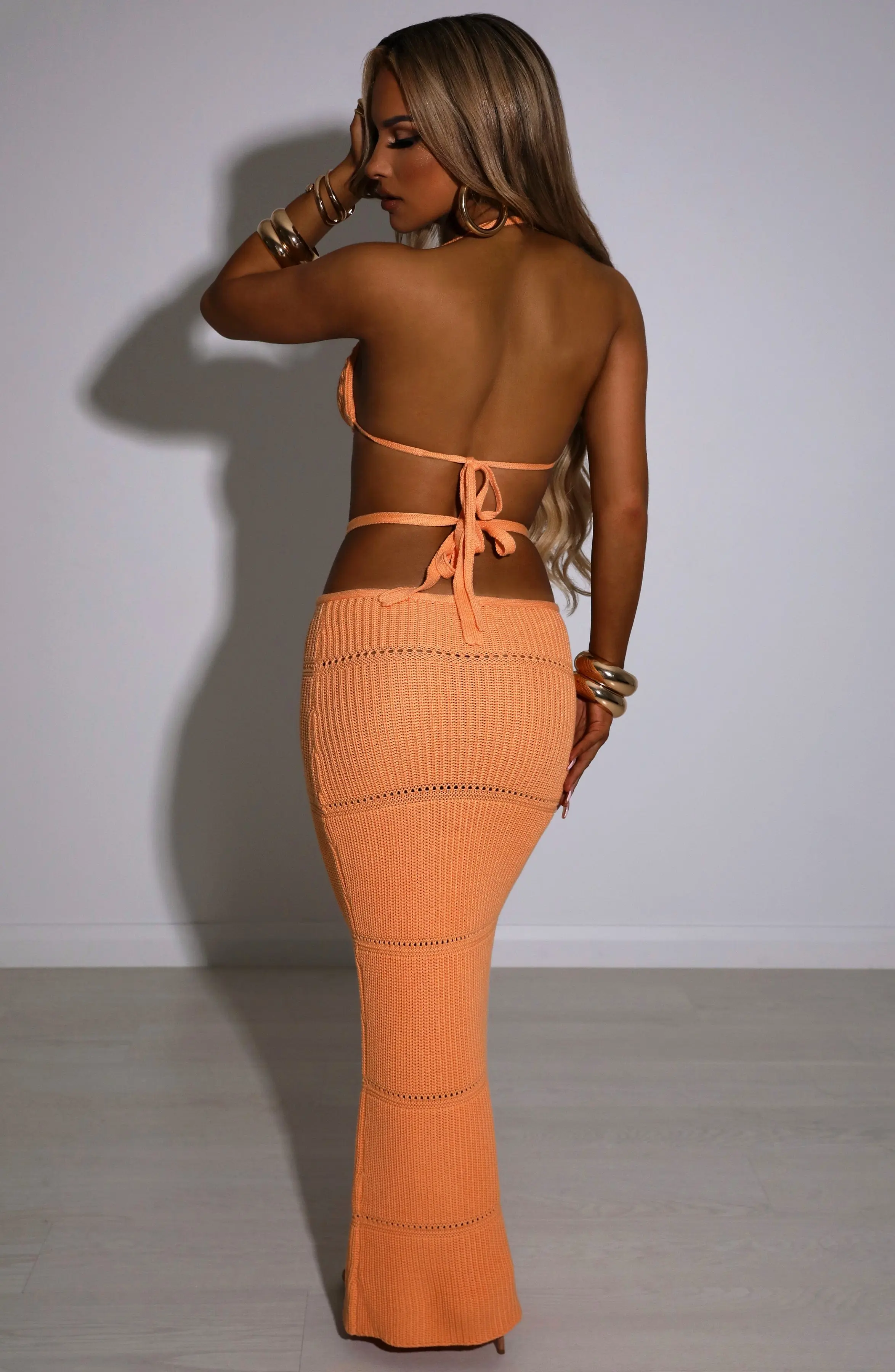 Aubery Maxi Skirt - Orange - Image 2