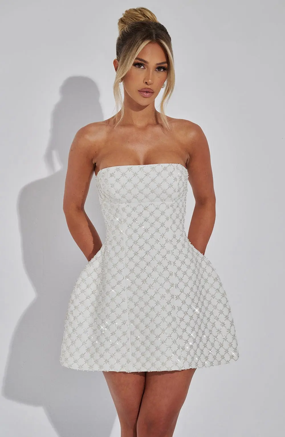 Beatrice Mini Dress - Ivory - Image 5
