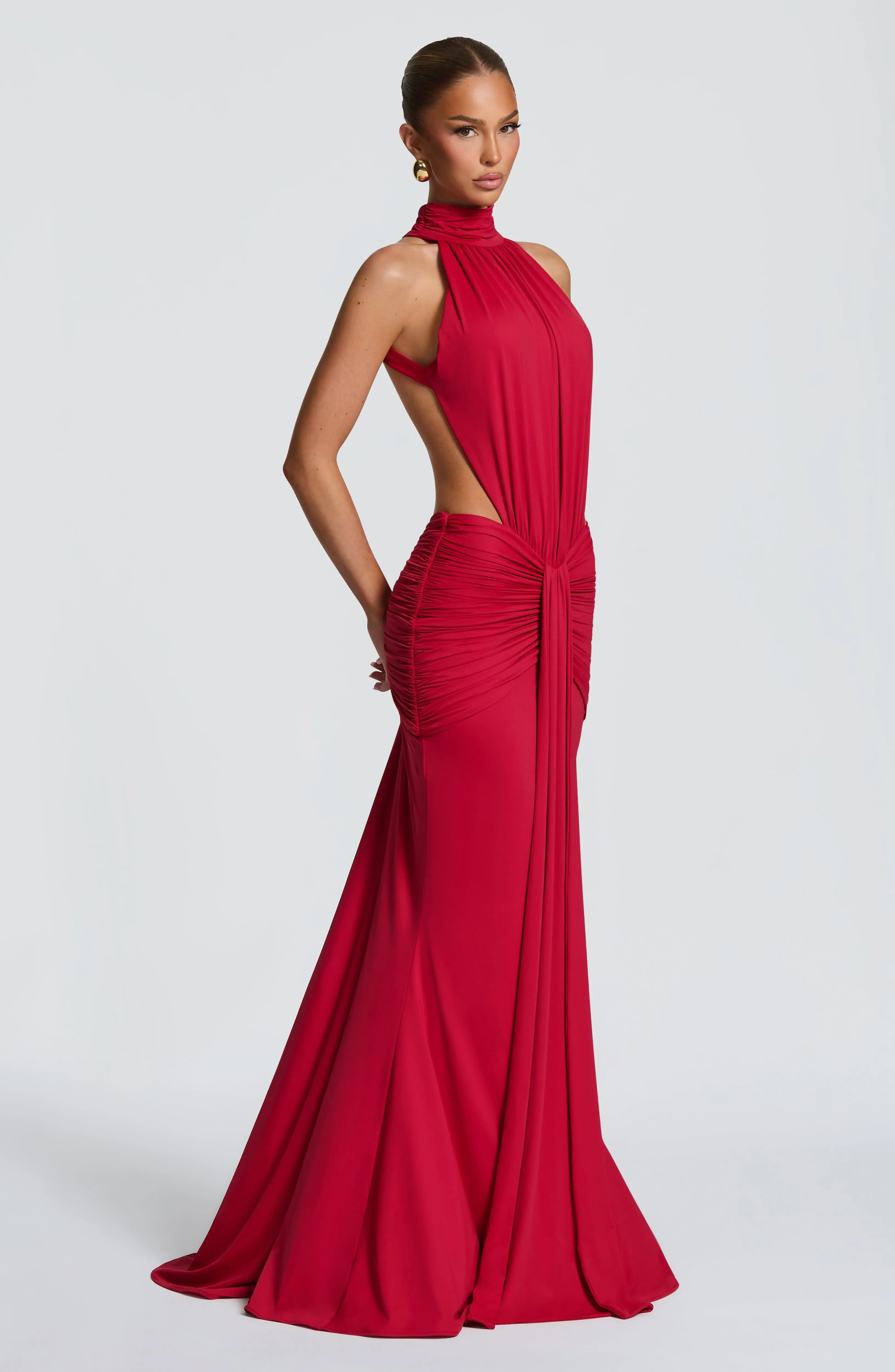 Thekla Maxi Dress - Red - Image 3
