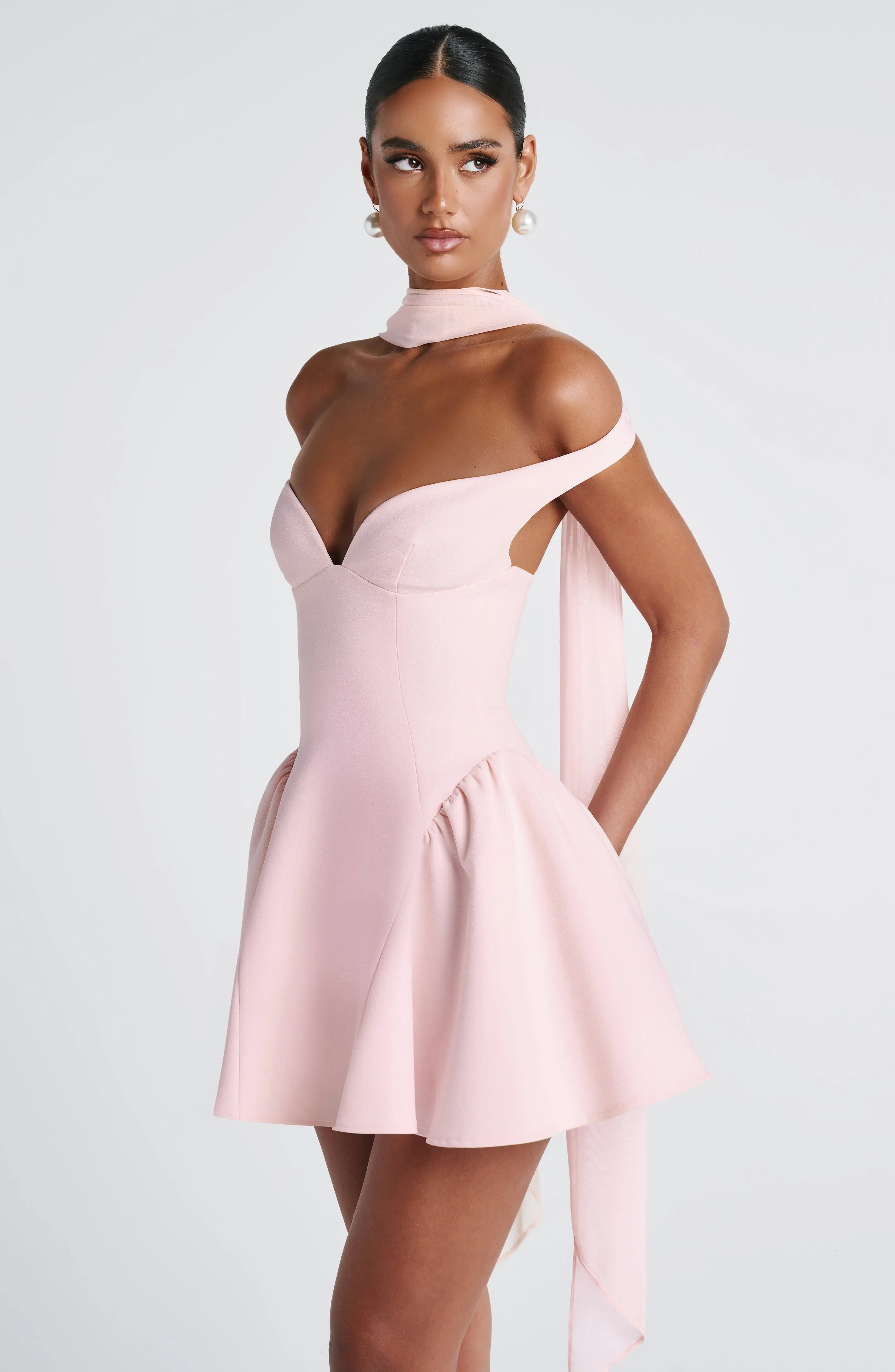 Marla Mini Dress - Blush - Image 5