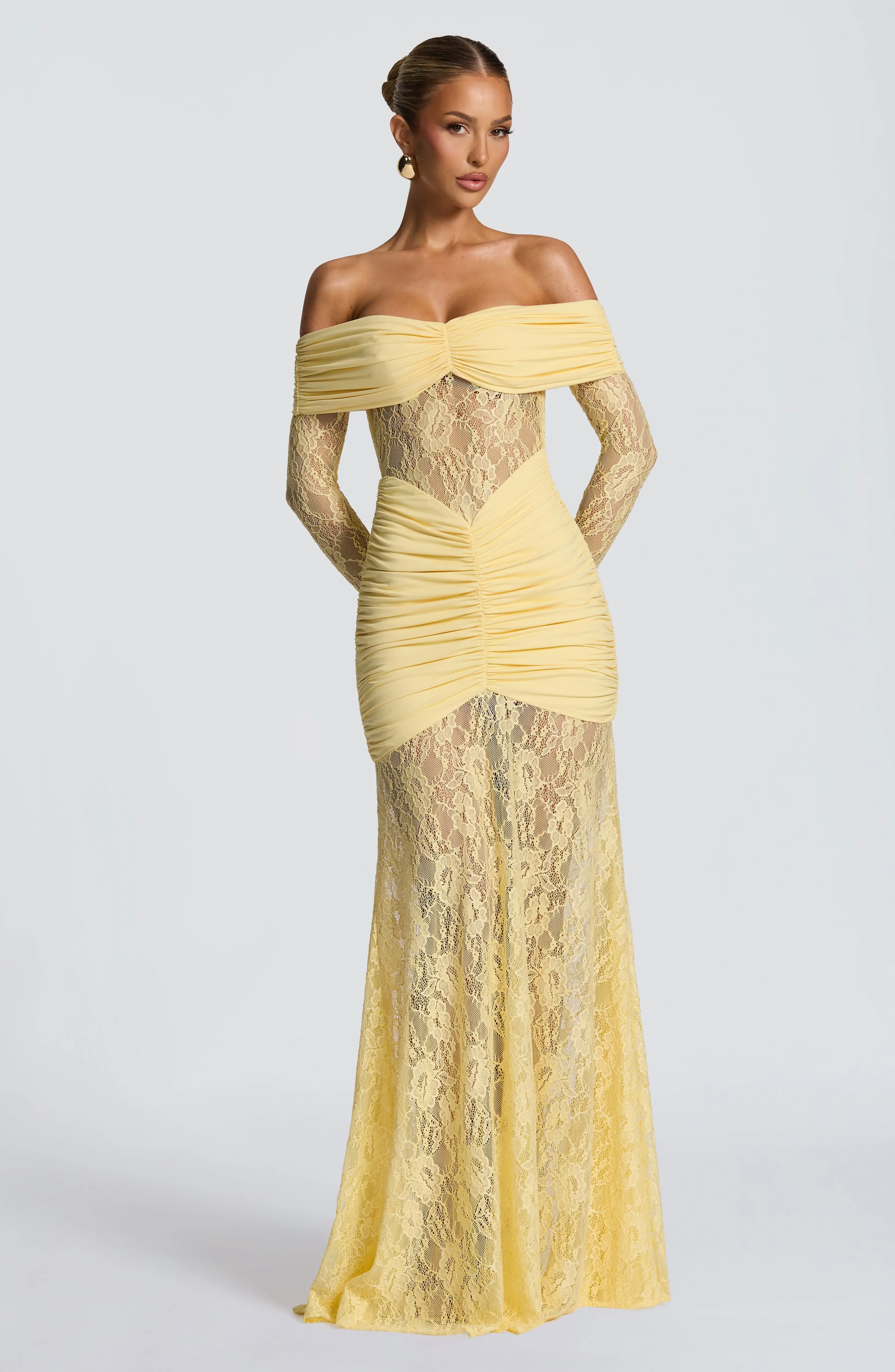 Sauline Maxi Dress - Lemon - Image 13
