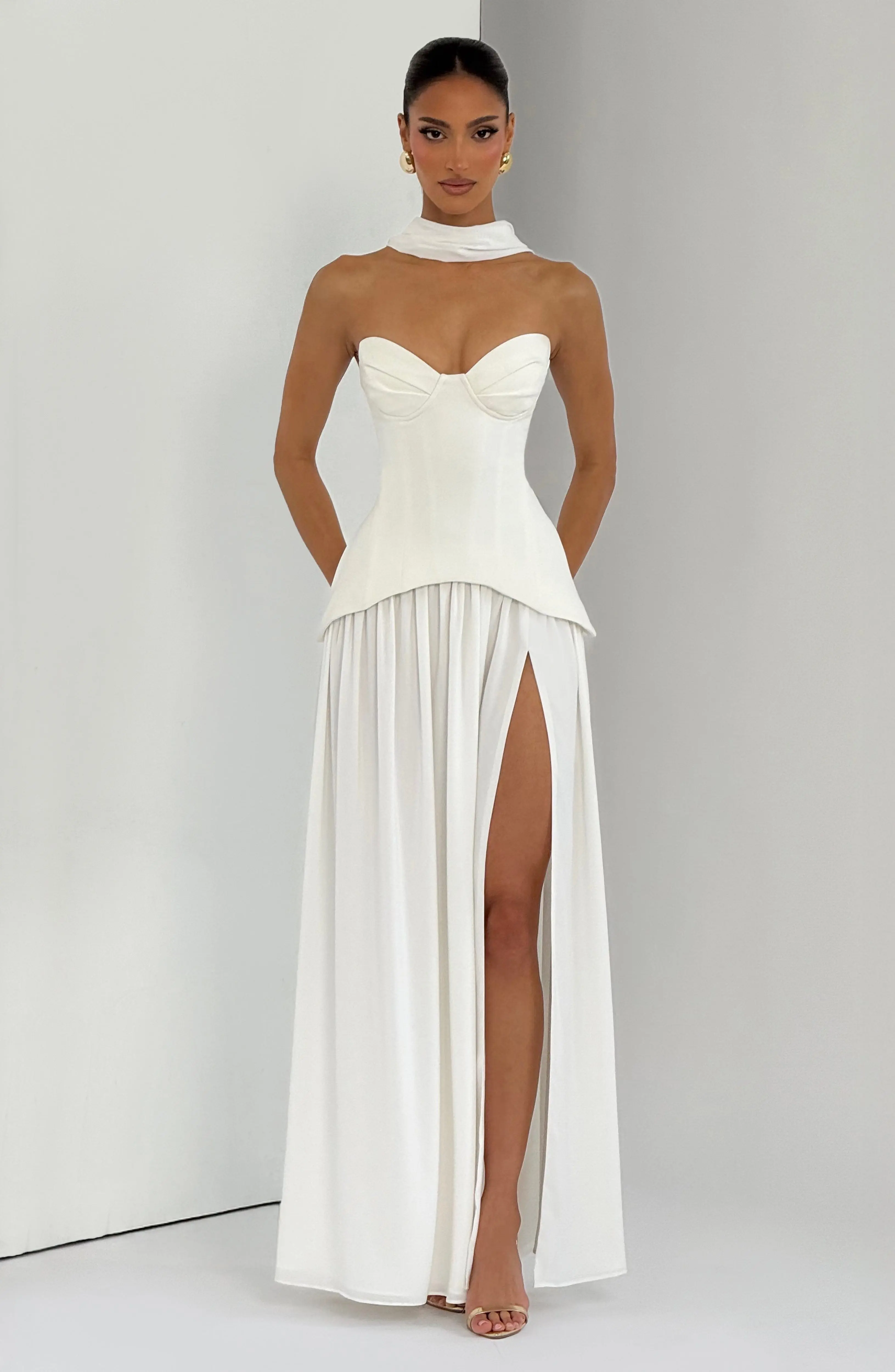 Vietta Maxi Dress - Ivory - Image 10