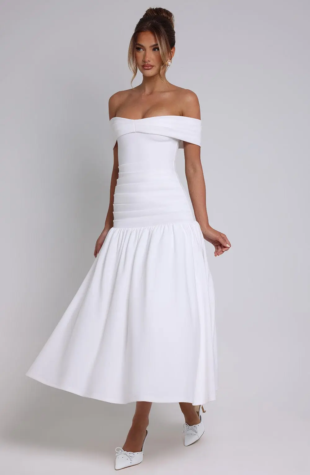 Wilhelmina Midaxi Dress - Ivory - Image 6