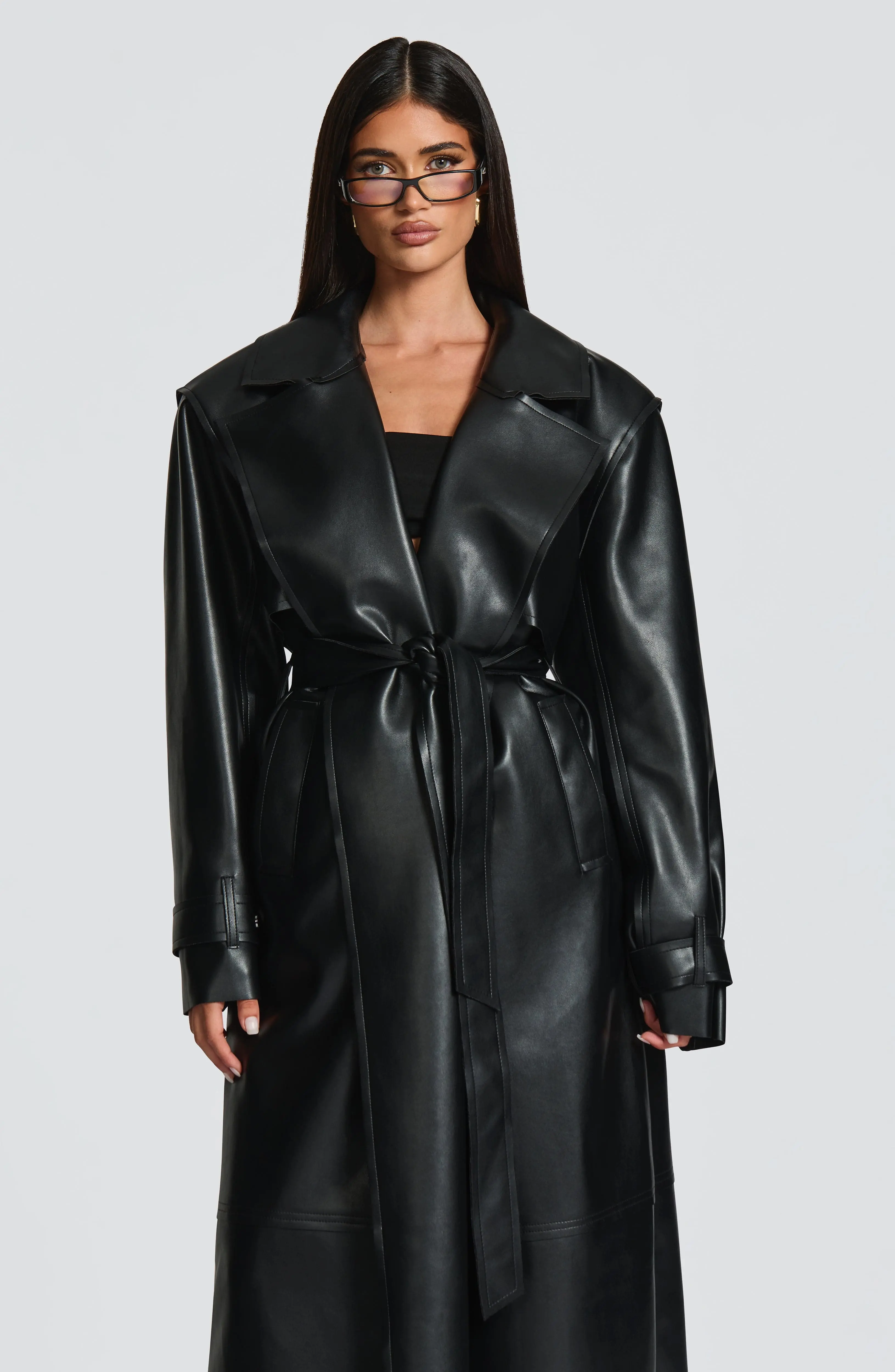 Bridget Trench Coat - Black - Image 7