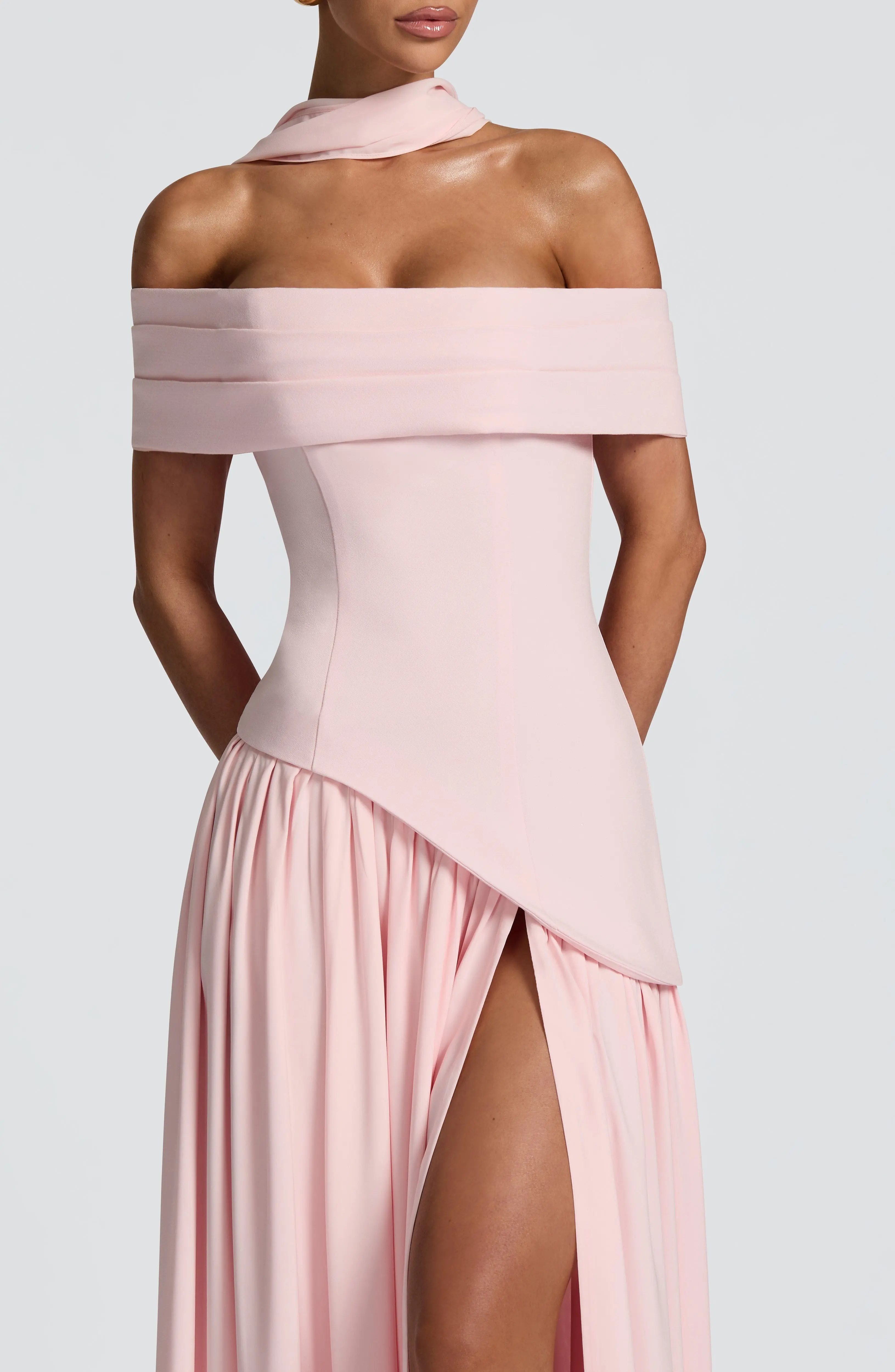 Delilah Maxi Dress - Blush - Image 5