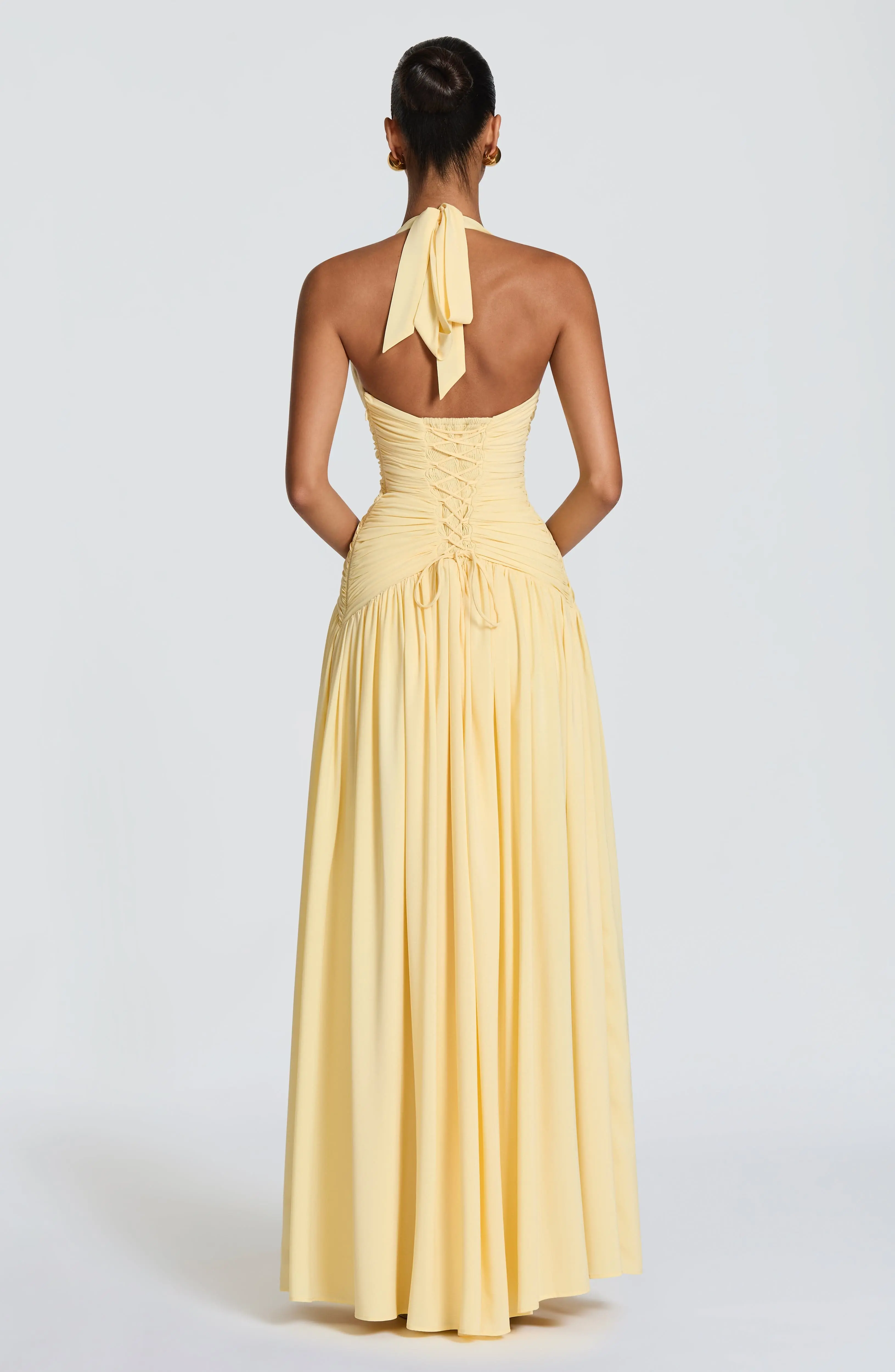 Amaris Maxi Dress - Lemon - Image 3