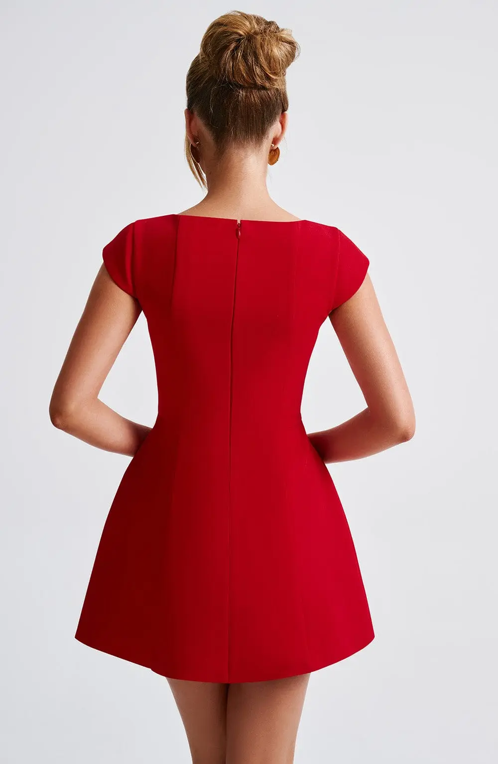 Lena Mini Dress - Red - Image 2